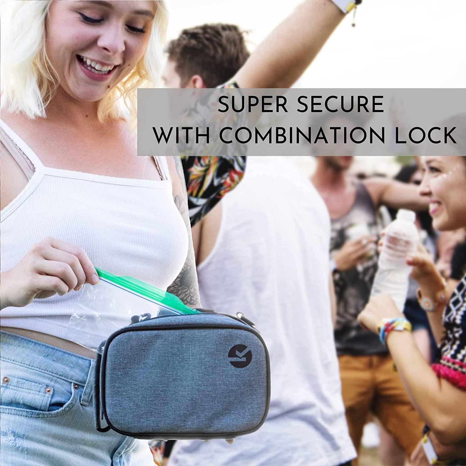 Discrete Smell Proof Odorless Bag with Easy Use Combination Lock - The  Perfect Stash Box, Medicine Container and Storage Case for Your Accessories  That Blocks Out Smells and Strong Odors