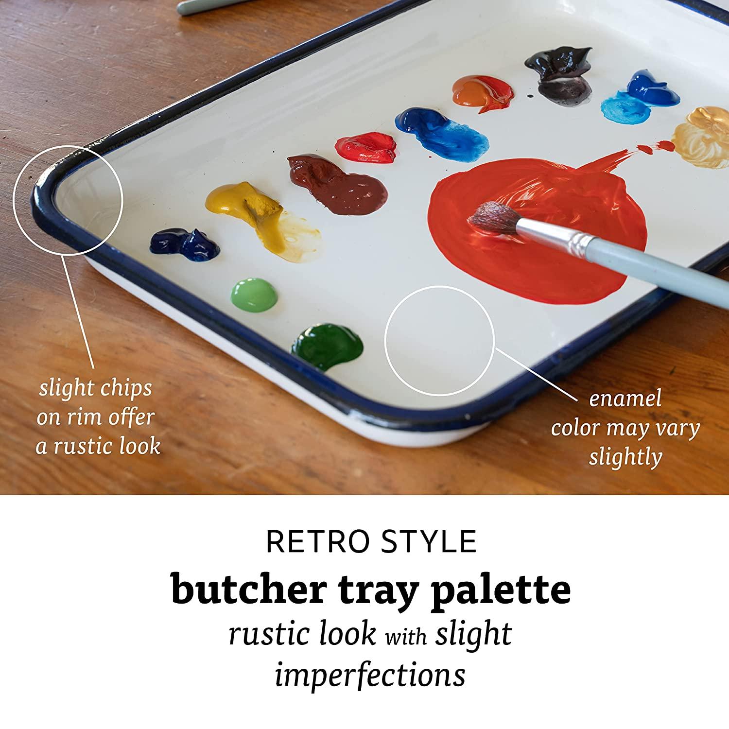 THE BEST PALETTE FOR PAINTING EVER! Why I love the butcher tray