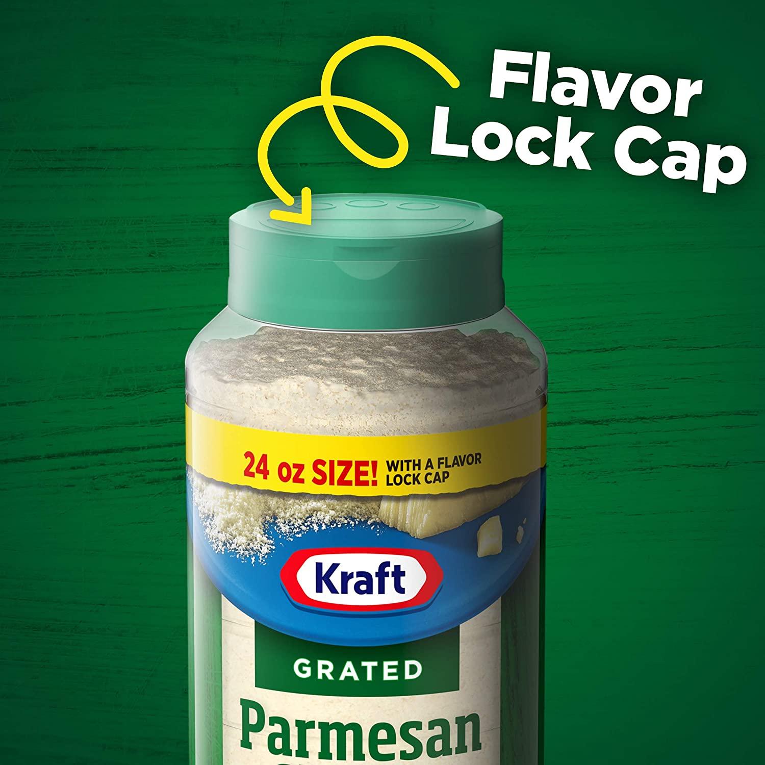 Kraft Parmesan Grated Cheese (24 oz Shaker) 1.5 Pound (Pack of 1)