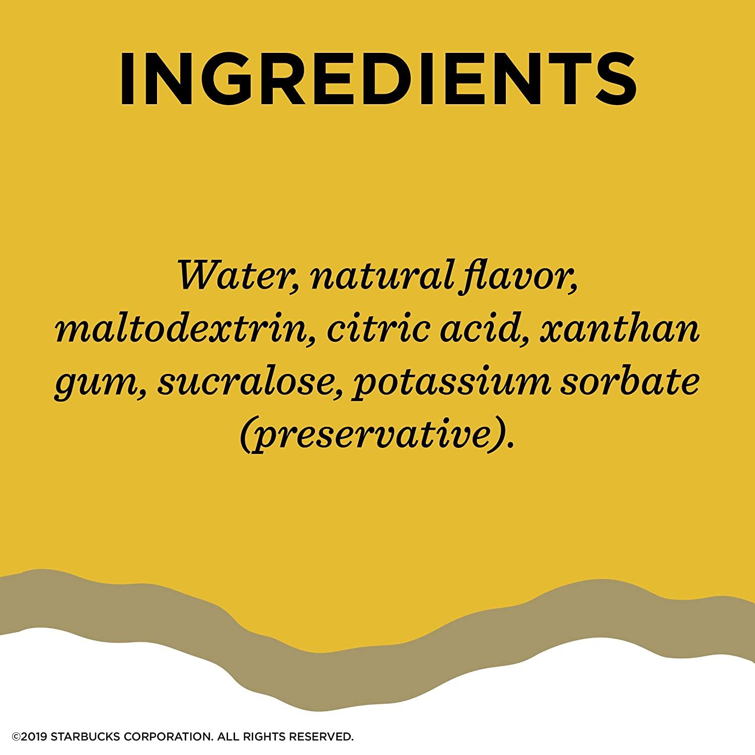 Starbucks Sugar Free Vanilla Coffee Syrup Pack of 4