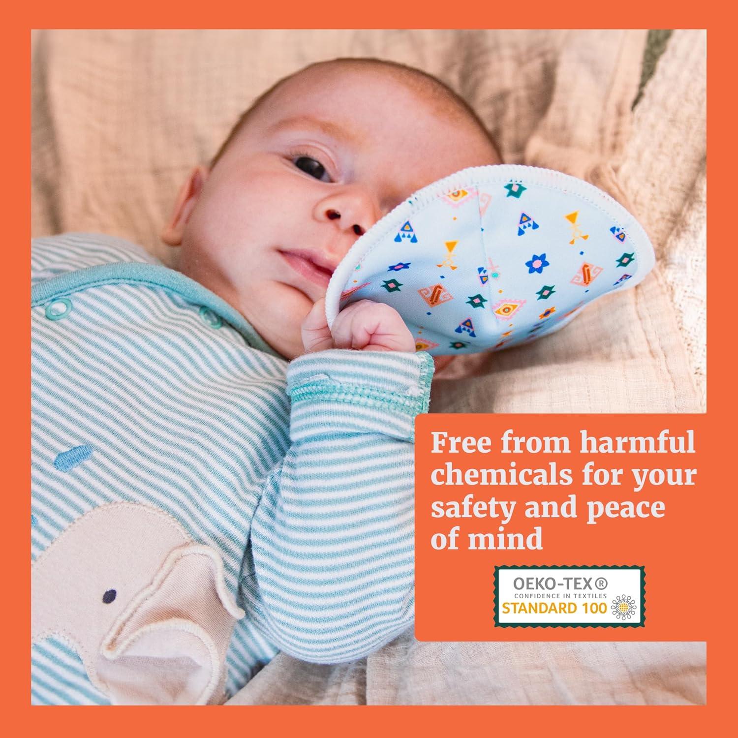 thumbnail image 2 of Kindred Bravely Organic Reusable Nursing Pads, Washable, For Breastfeeding & Leaking With Carry Bag, 10 Pack 4.5" D (Twilight Regular 2 of 13