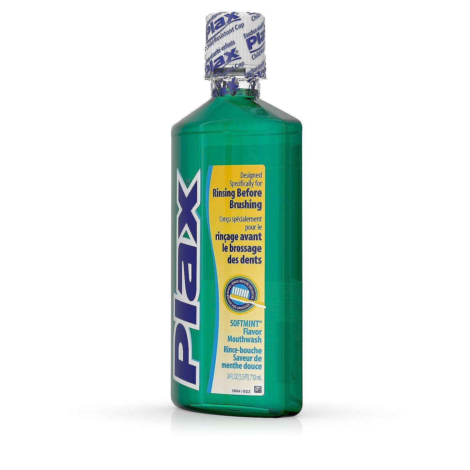 Plax Advanced Formula Plaque Loosening Rinse Soft Mint - 24 Fl. Oz ...