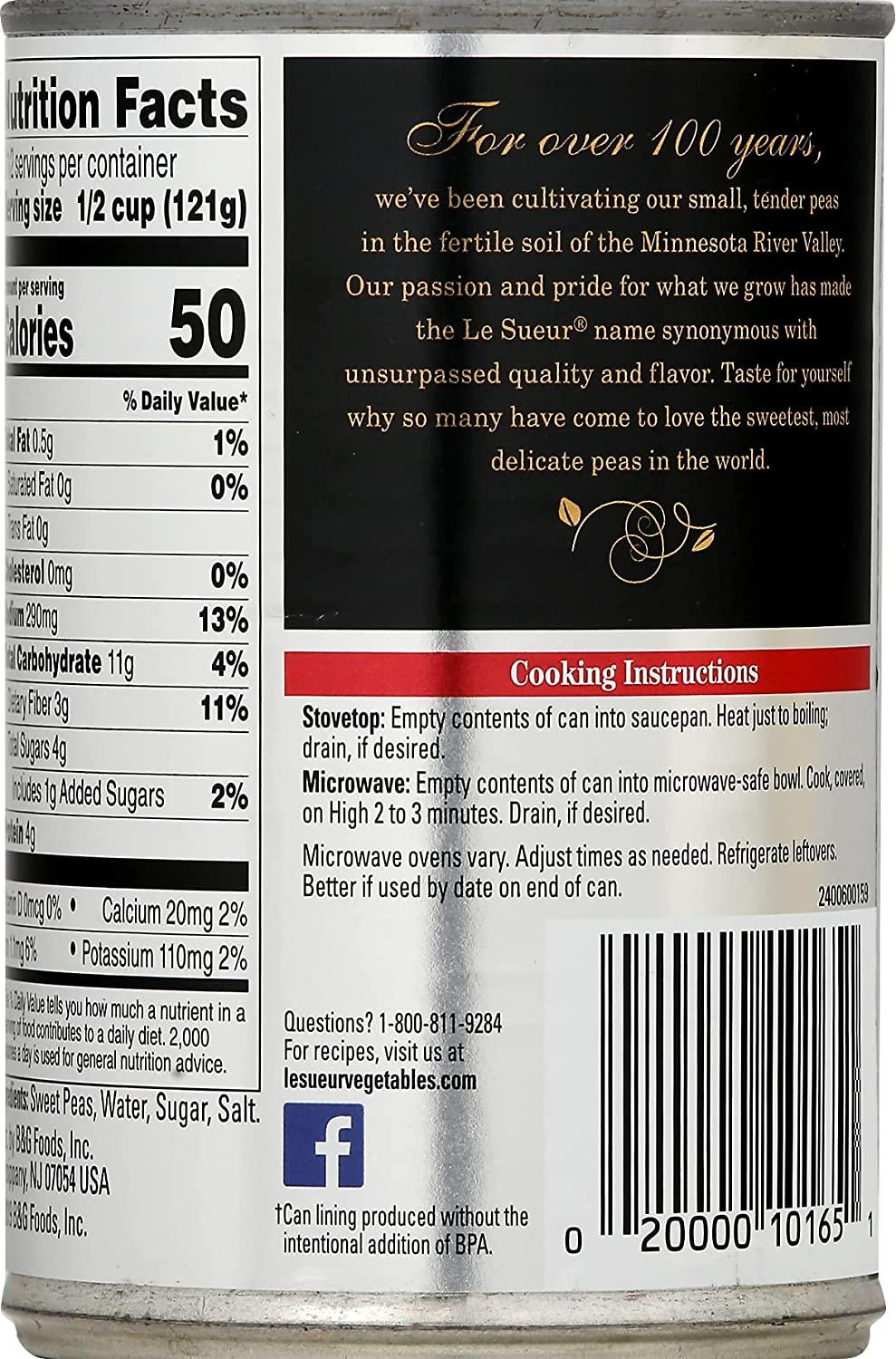 Le Sueur Very Young Small Sweet Peas, 15 Ounce (Pack of 24)