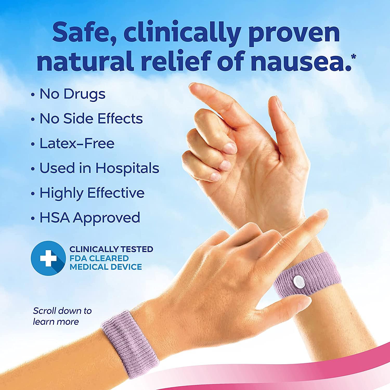 Motion Sickness Bands Acupressure Wristbands for Nausea Relief Car Sickness  Bracelet for Kids and Adults - Walmart.com