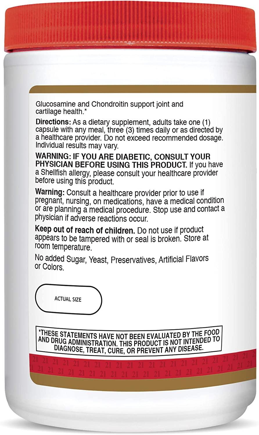 21st Century Glucosamine / Chondroitin Double Strength 500 mg / 400 mg