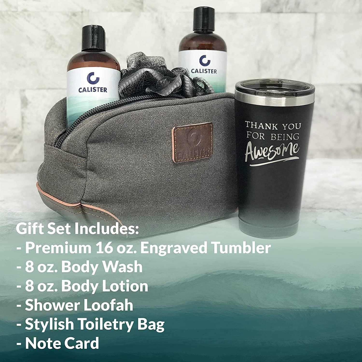 Thank You Gifts For Men - Men's Gifts Shower Set w/Tumbler - Employee  Appreciation Gifts For Men - Unique Congratulation Promotion Encouragement  Gifts for Dad Man Him Teacher Friend Coworker Groomsman