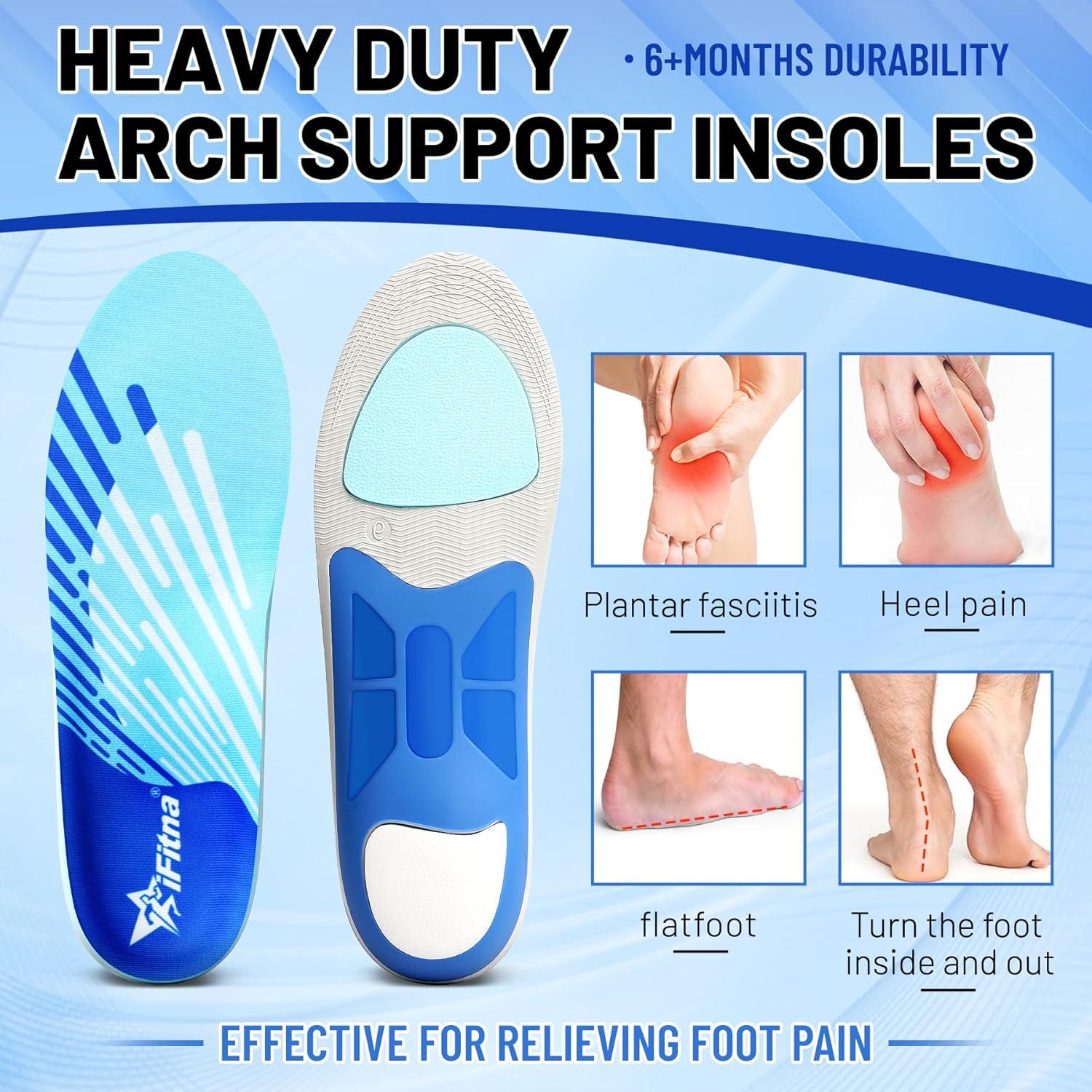Plantar Fasciitis Arch Support Insoles - Heavy Duty Comfort