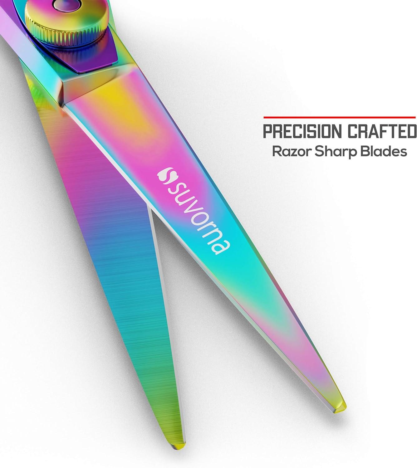 Suvorna 5.5" Multicolor Hair Cutting Scissor – Professional