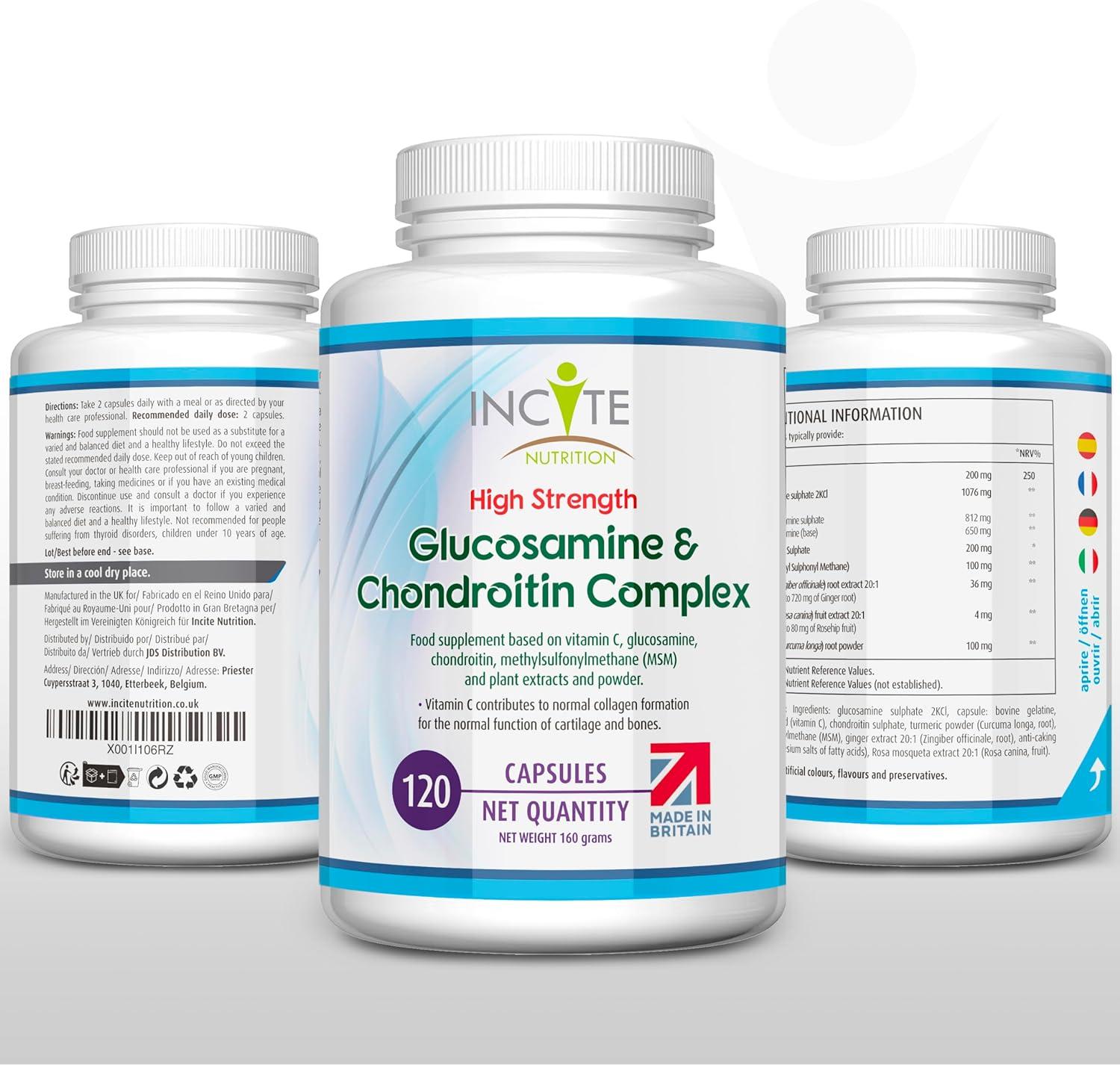 Triple Strength Glucosamine Chondroitin MSM & Turmeric, 120 Coated Caplets - View #13