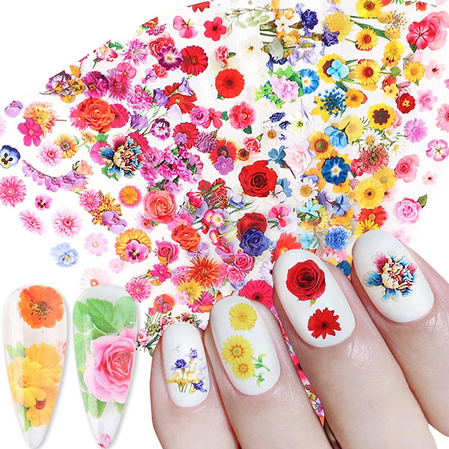 Natural Mix Dried Flowers Nail Decorations Jewelry Natural Floral Leaf  Stickers 3d Nail Art Designs Polish Manicure Accessories