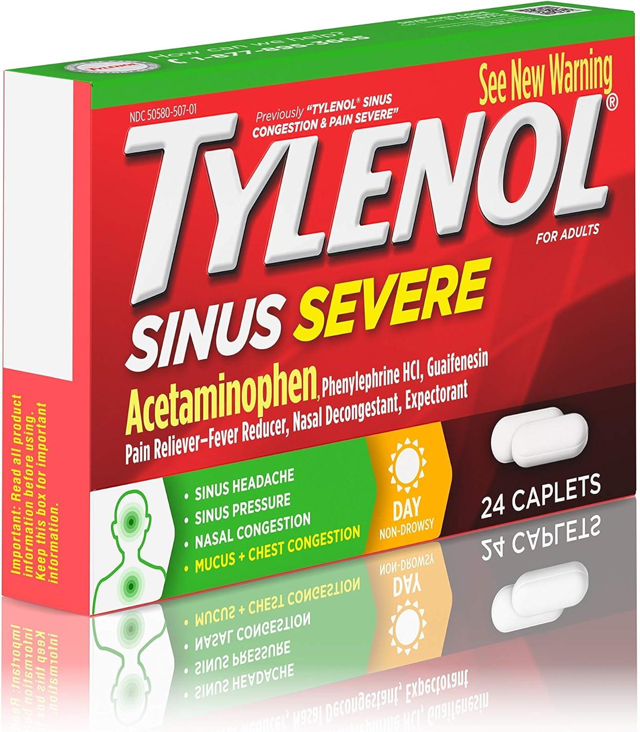 Tylenol deals severe sinus