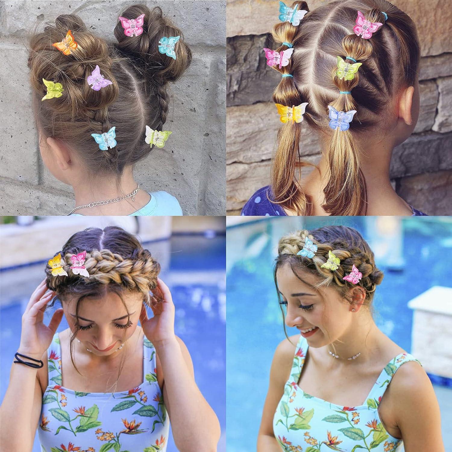 48-Piece Butterfly Hair Clips Set with Box Cute Mini Claw Clips