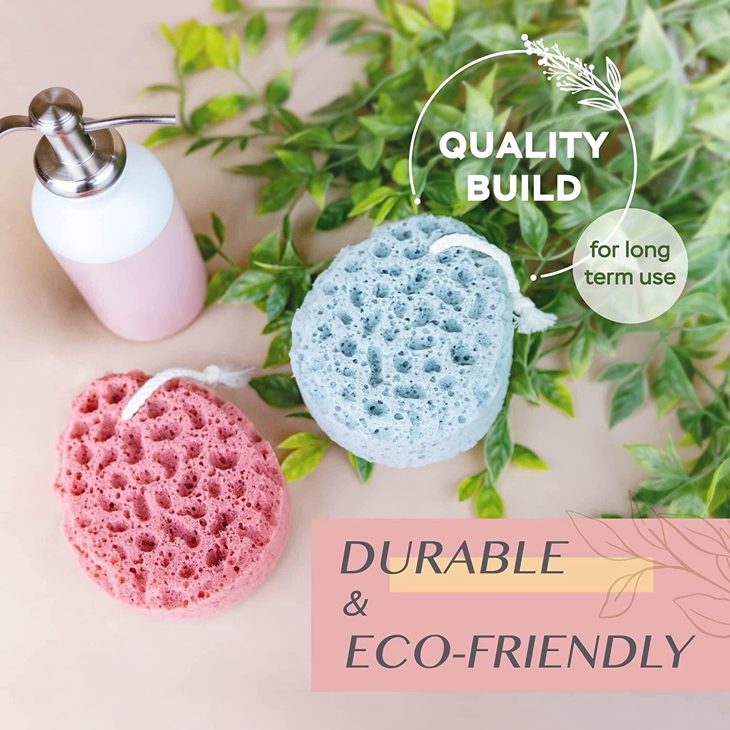 Eco Sponge All Natural Dish Washing Or Body Sponge, Double Loofah