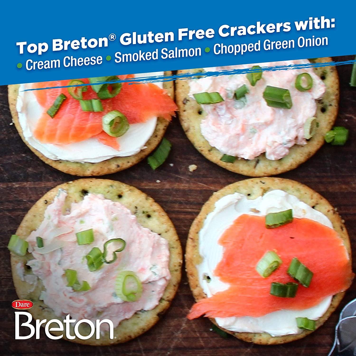 Dare Breton Gluten Free Crackers with Flax Original Flavor, 4.76 oz