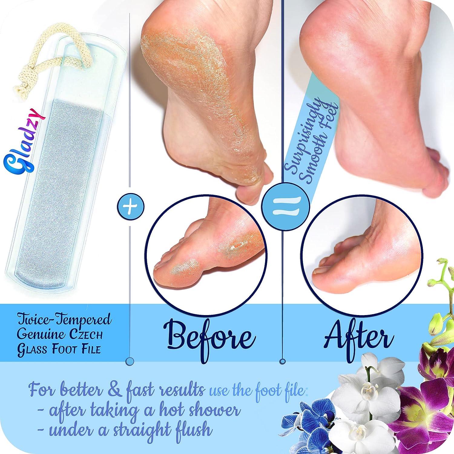 Glass Foot File For Hard Skin Callus Remover Heel Scraper Glass