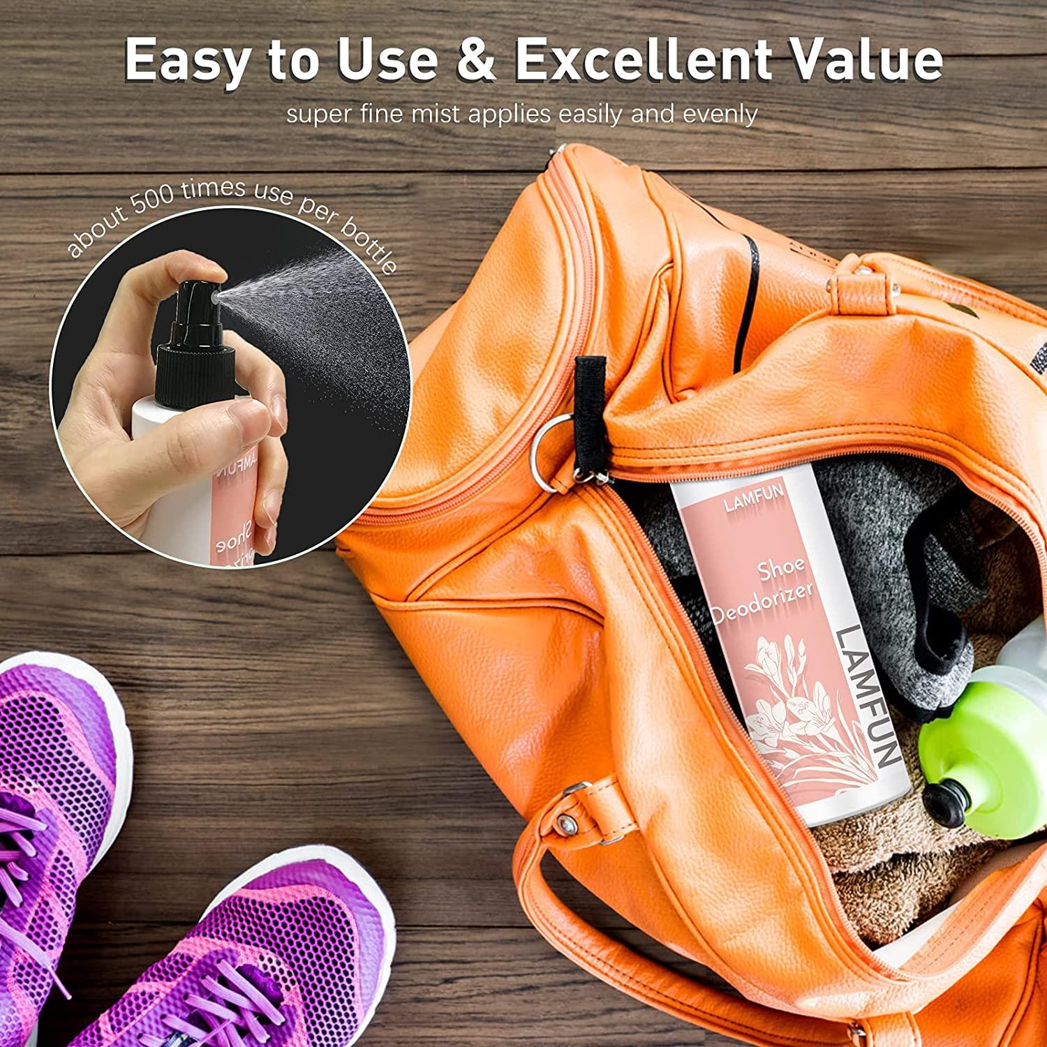 Lamfun Shoe Deodorizer Spray, Natural Deodorant Spray, Odor Eliminator