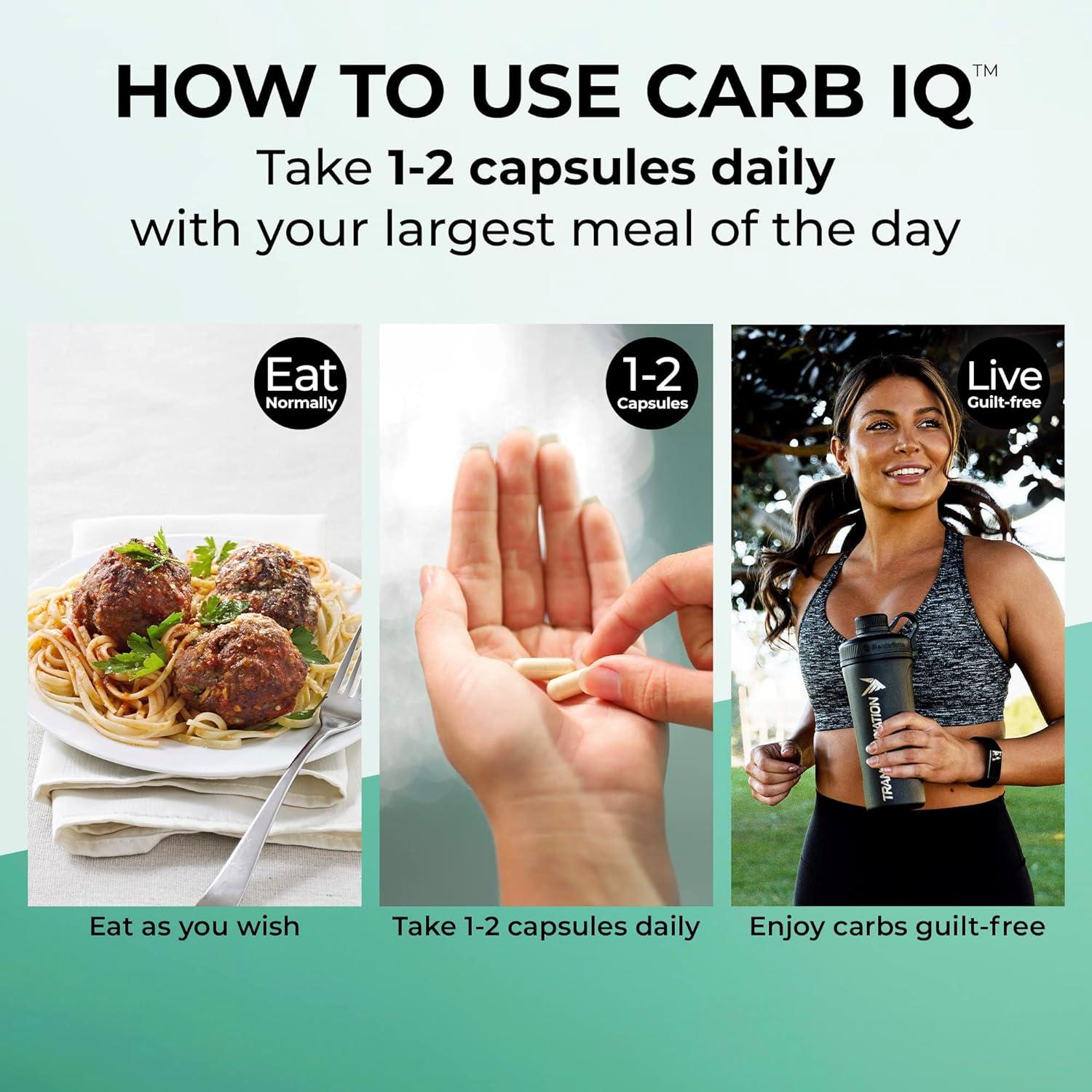 Transformation Carb IQ Carbohydrate Metabolism Support Nutrient