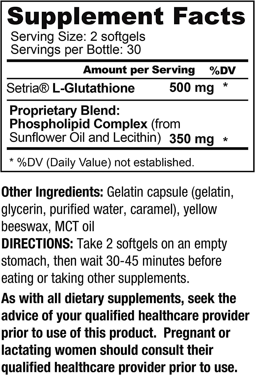 Liposomal Glutathione 500mg Softgels by Core Med Science | Setria  Antioxidant Supplement | Made in USA | Buy Now with Express International  Delivery | GoSupps.com