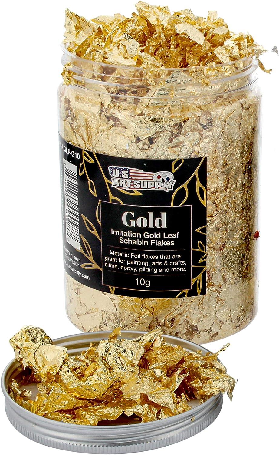 Gold Foil Flakes for Resin,Imitation Gold Foil Flakes Metallic