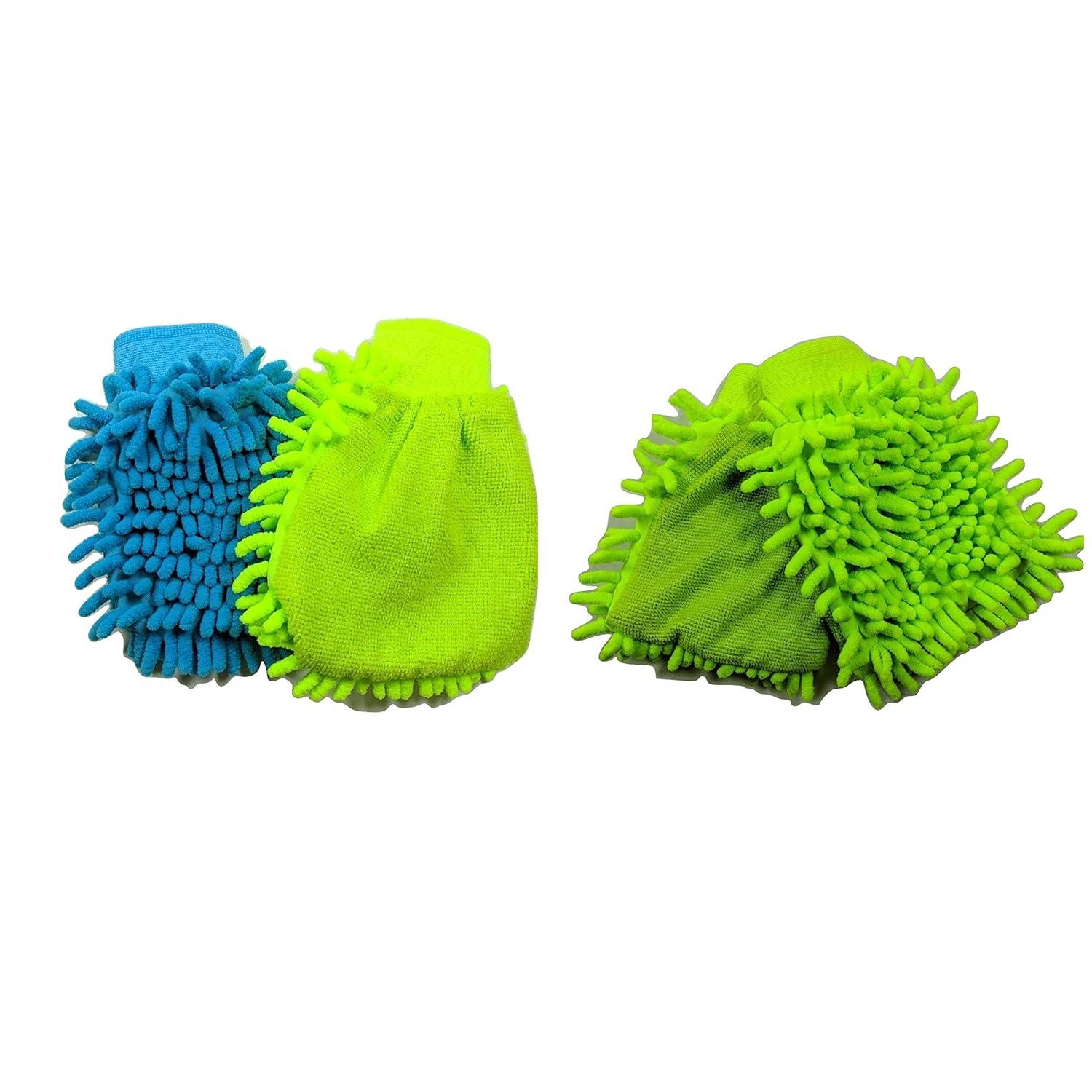 Body Wash Scrubber Microfiber Mitten Soap Holder 2 Count One Size