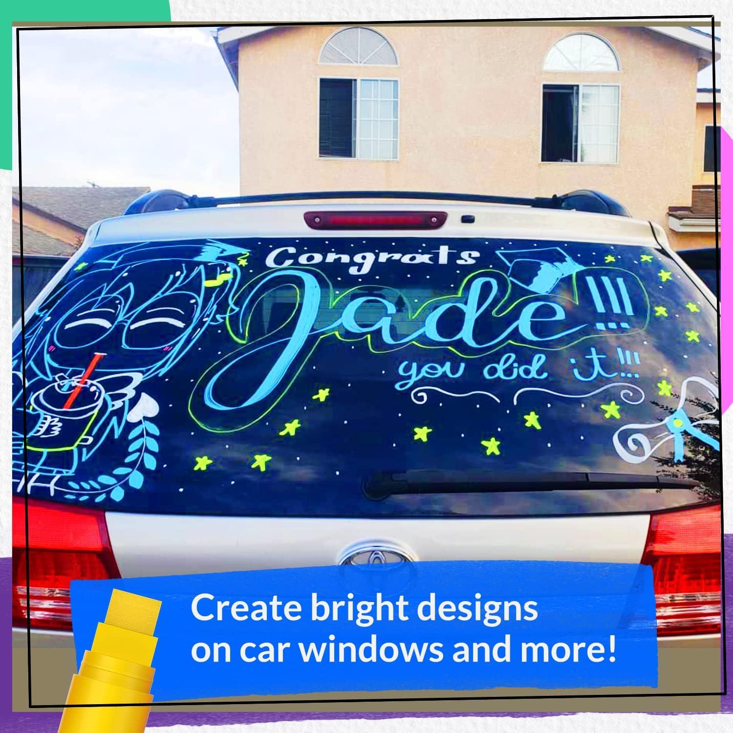 Window-Car Markers Blue