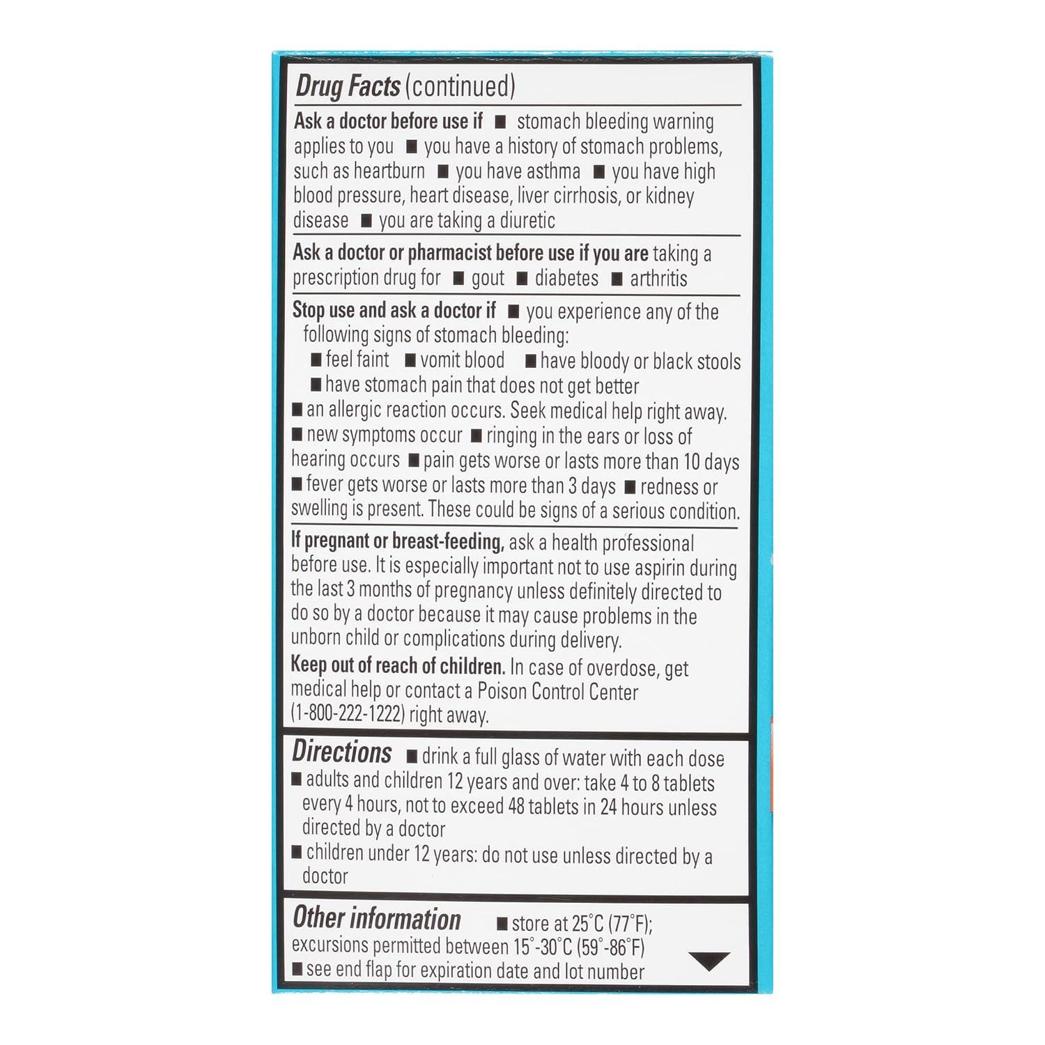 Ecotrin Safety Coated Enteric Aspirin 81 mg Low Strength Tablets 150 ea Pack of 6