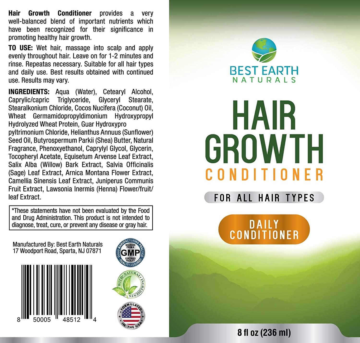 Hair Growth Conditioner For Support of Healthy Hair Growth, Hair loss