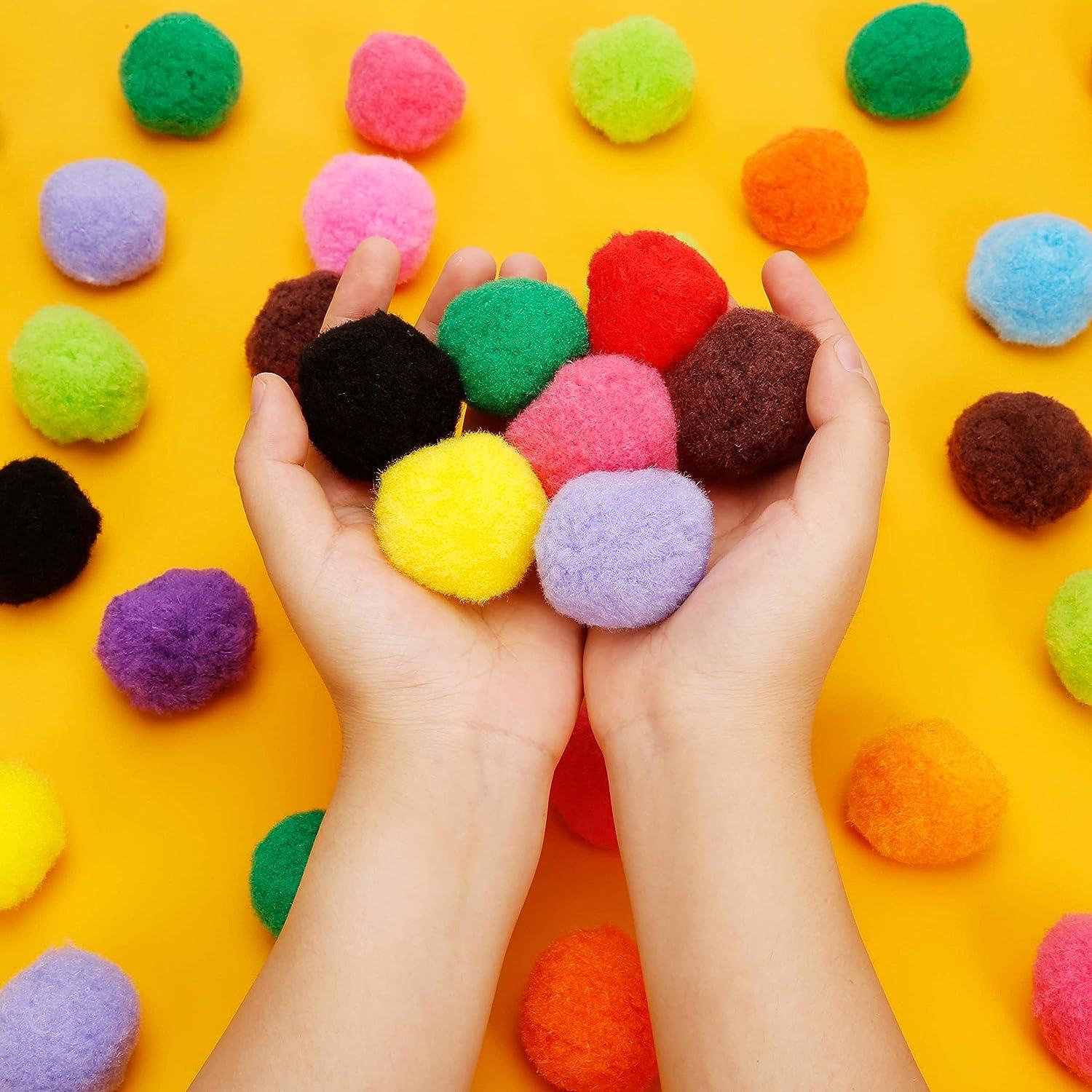 1-5cm Pom Ball Assorted Colors Soft Fuzzy Arts DIY Creative Craft Decor