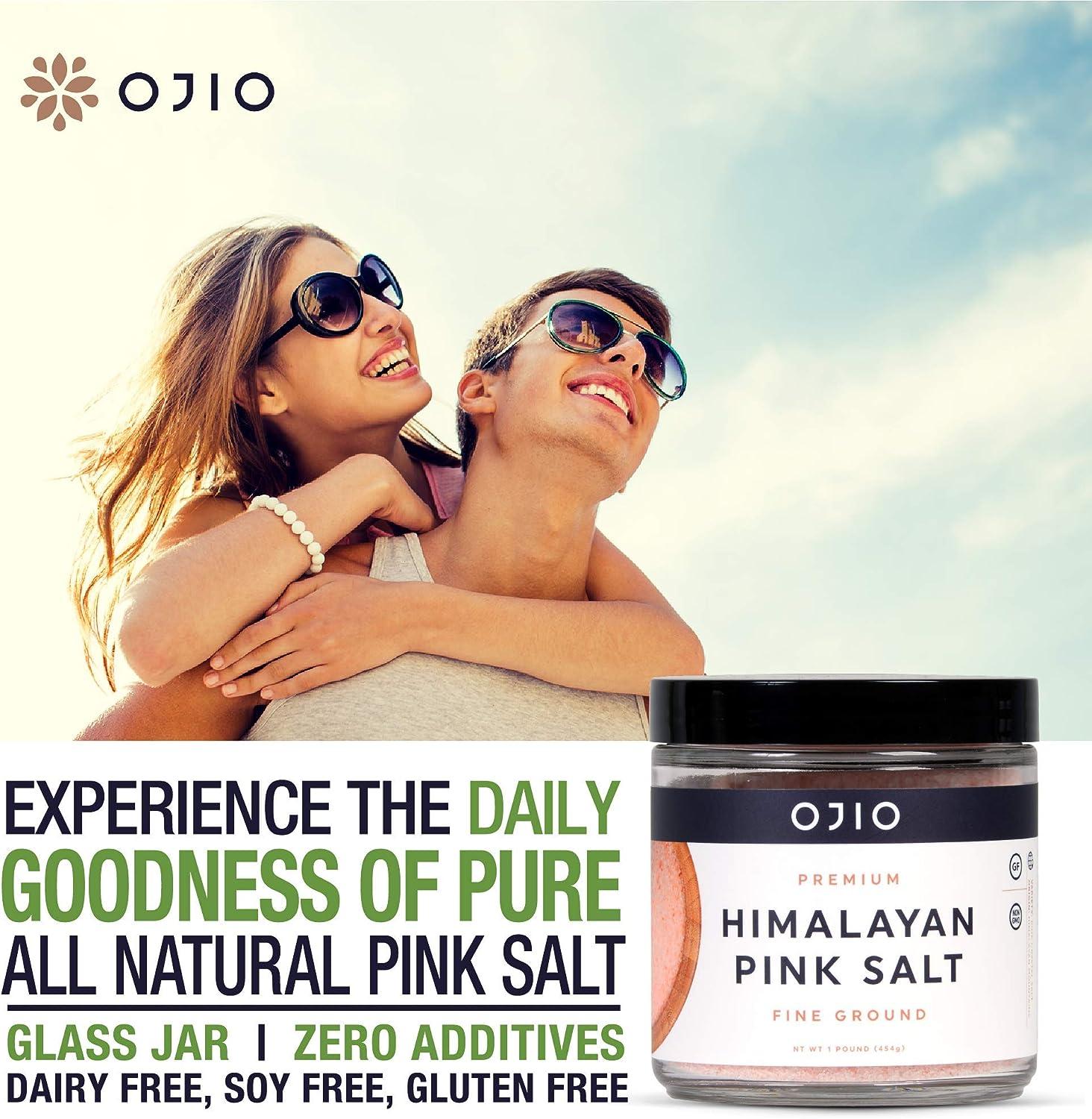 Ojio Himalayan Pink Fine Grain Salt No AntiCaking Agents Pure Culinary