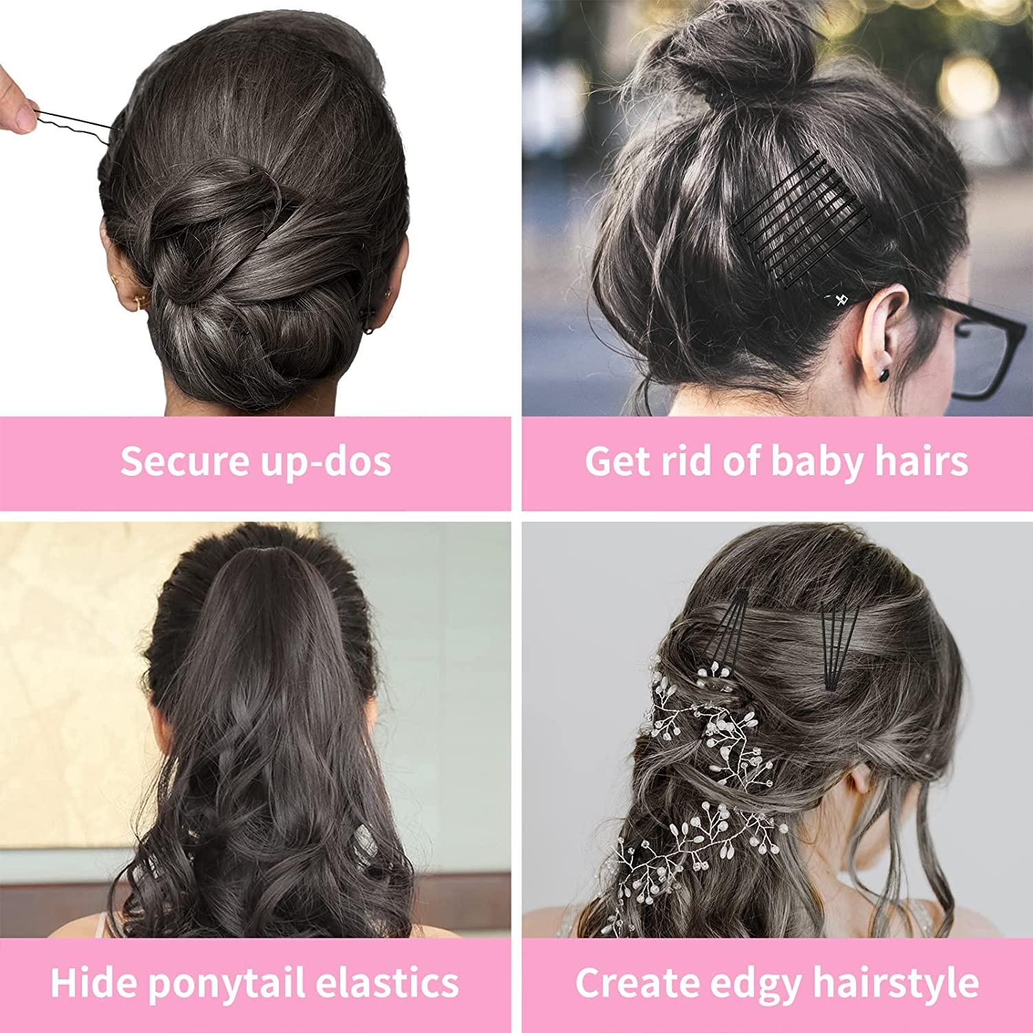 EASIEST SHORT HAIR STYLE EVER! All you need is one bobby pin! 🙌🏻💁🏼... |  TikTok