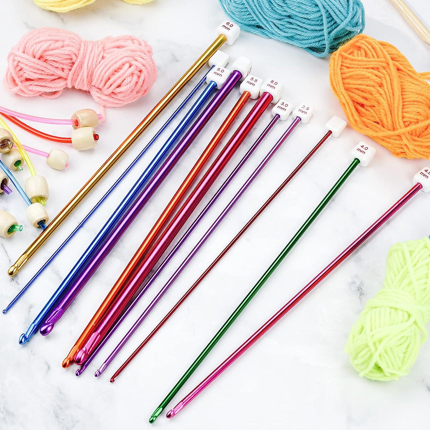 23PCS Tunisian Crochet Hooks Set 3-10mm Cable Knitting Needle comfortable  to hold, flexible to use, various colors of Tunisian - AliExpress