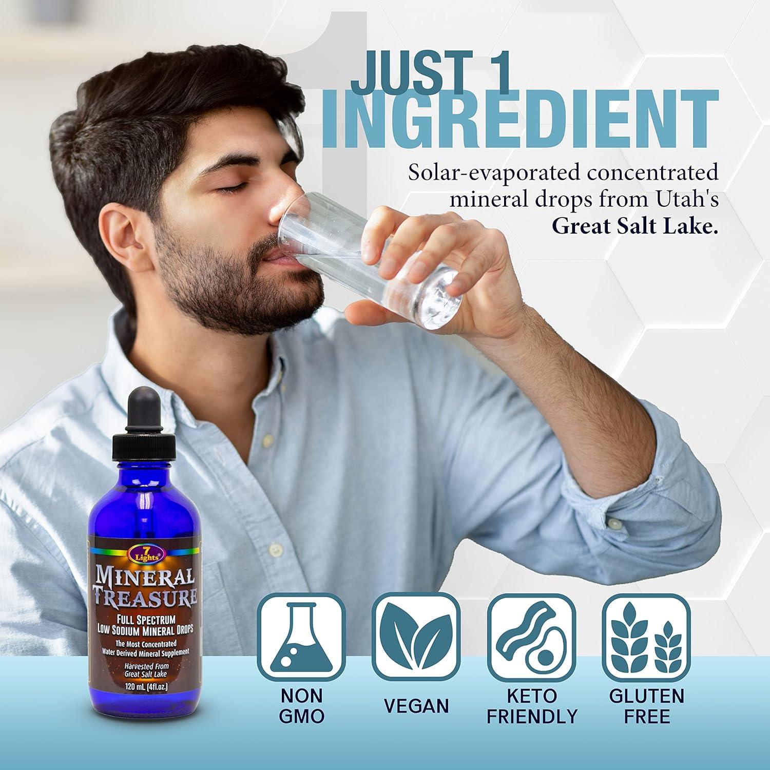 Mineral Treasure Full Spectrum Low Sodium Concentrated Mineral Drops