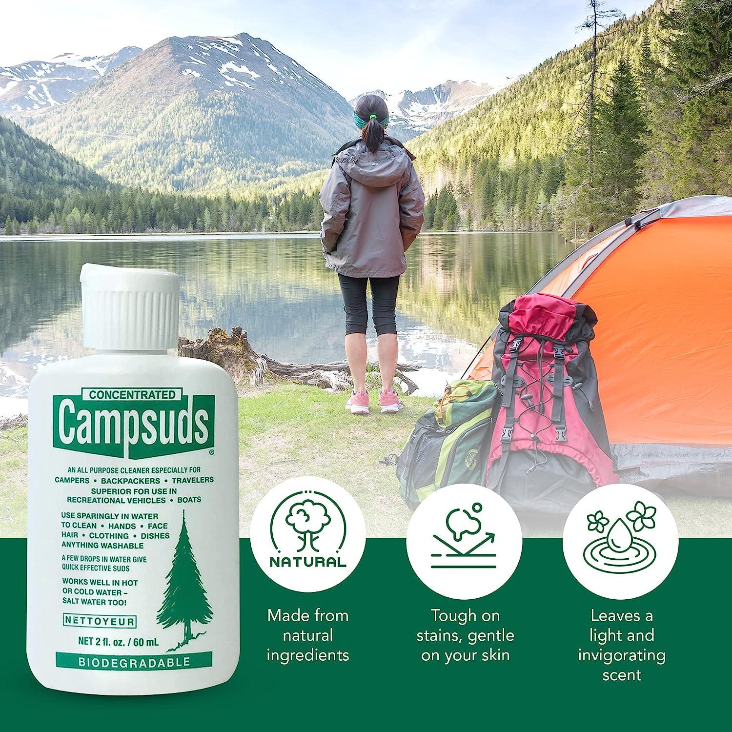 CONCENTRATED CAMPSUDS Outdoor Soap Environmentally Conscious Camping
