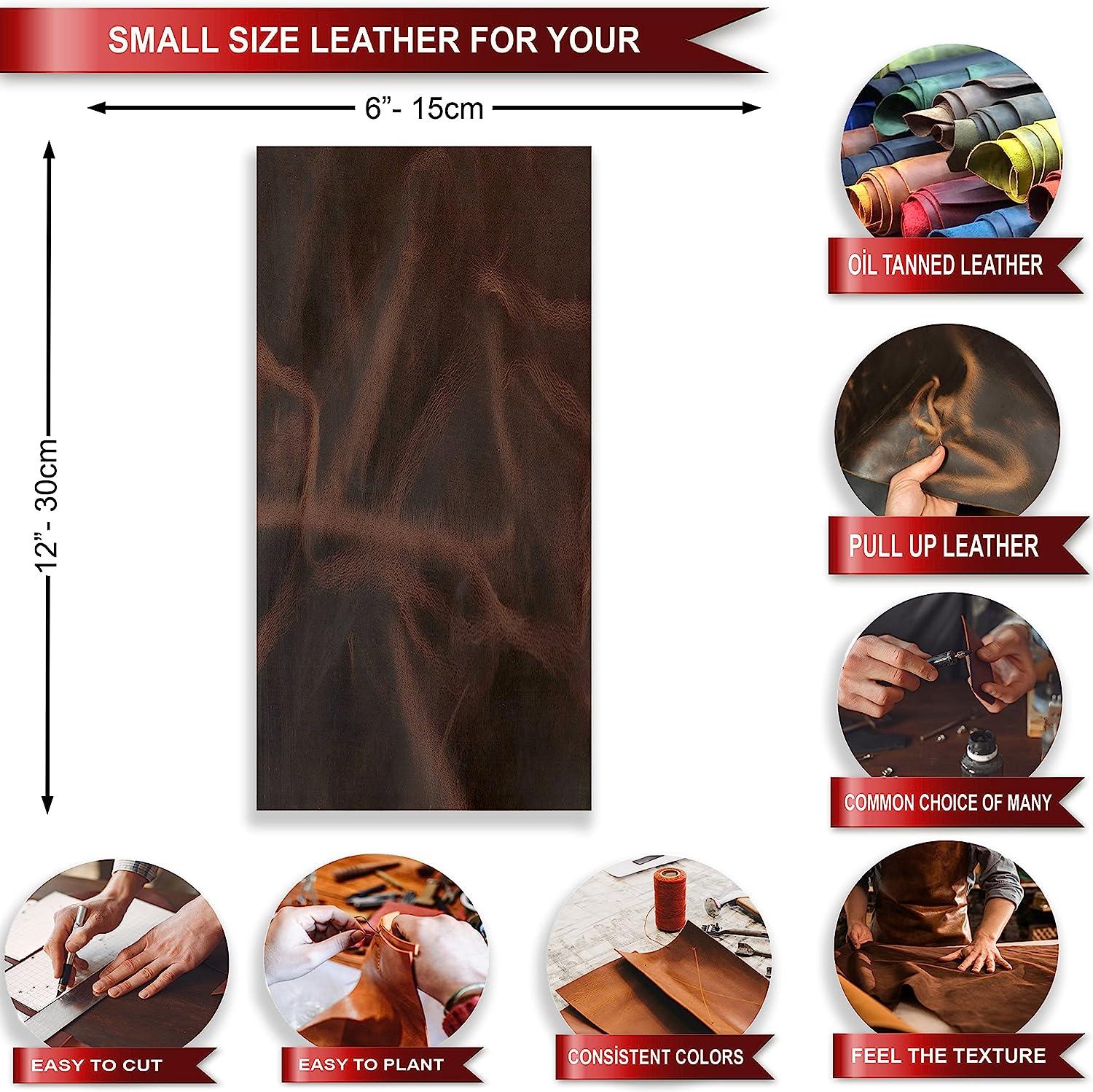 Buy CRAZY HORSE Leather Sheets Genuine Leather Pieces for Crafting and DIY  Pull up Leather Vintage Natural Leather Online in India 