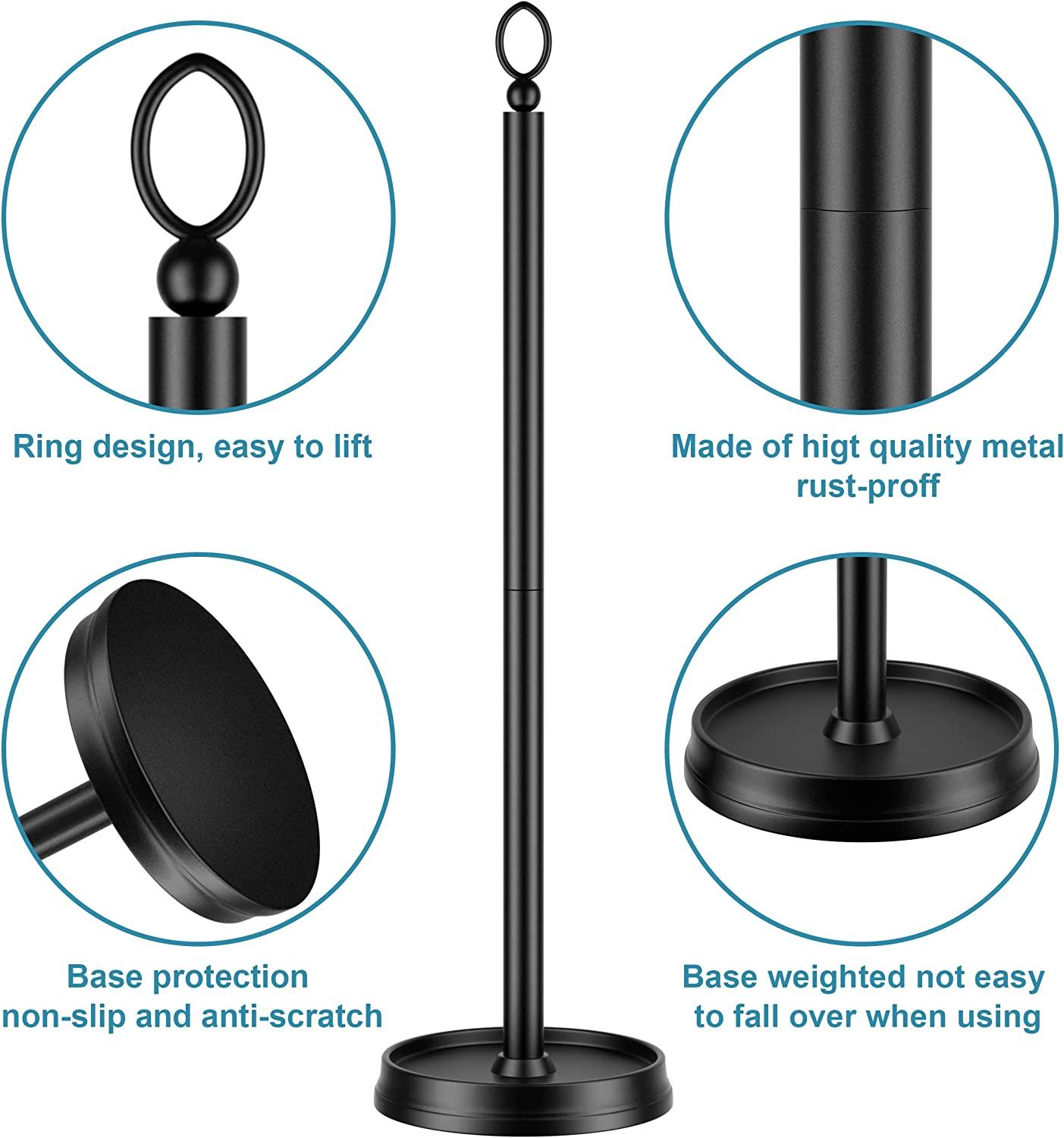 ROLABAM Heavy Weighted Toilet Paper Holder with Reserve Function