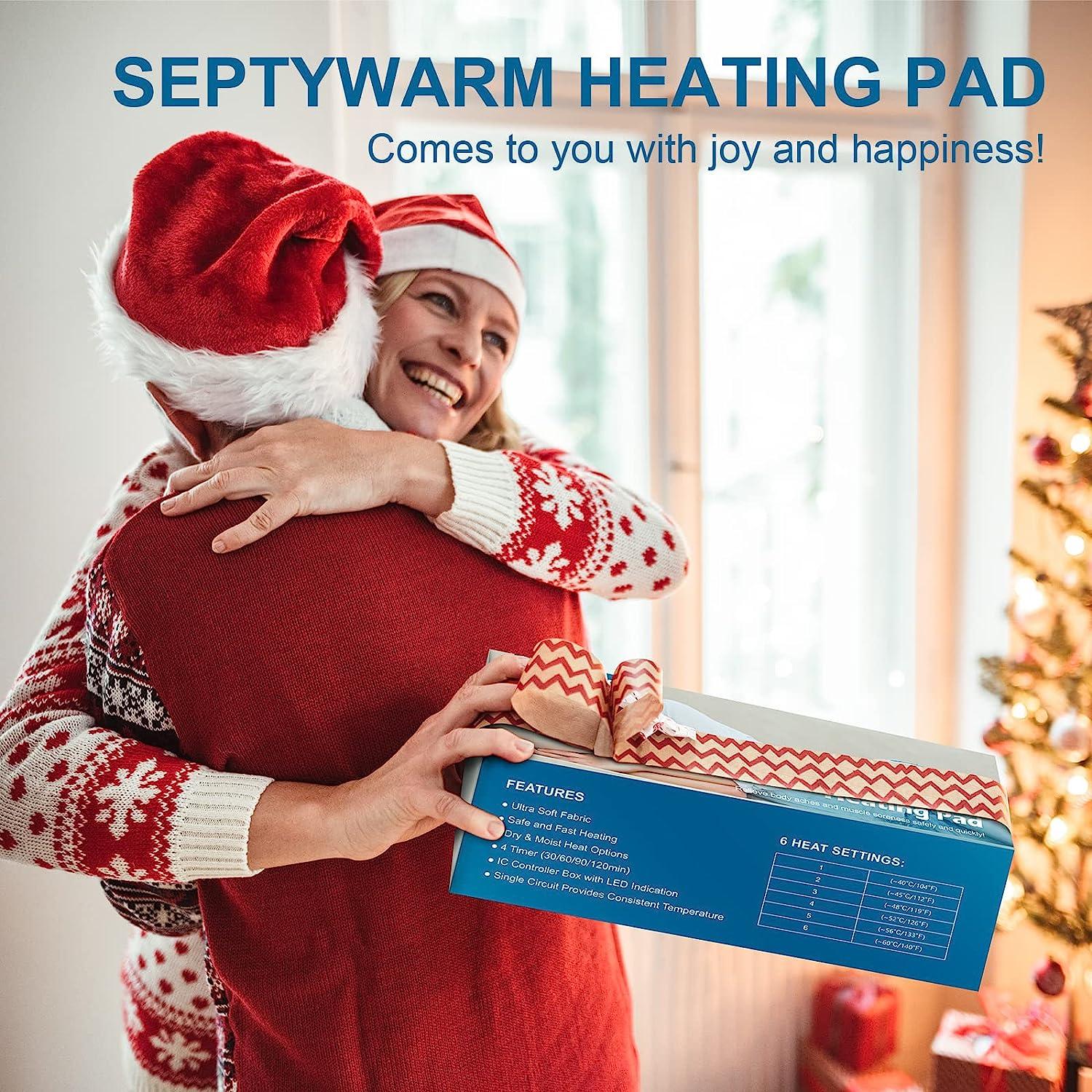 Heating Pad Christmas Gifts for Back Pain Relief, Gifts for Women Mom Men  Dad, Valentines Day, Mothers Day, Electric Heat Pads for Cramps, Shoulder