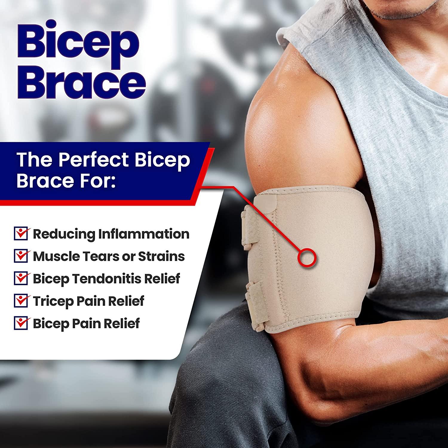 Bicep Tendonitis Brace - Bicep Compression Sleeve For Triceps