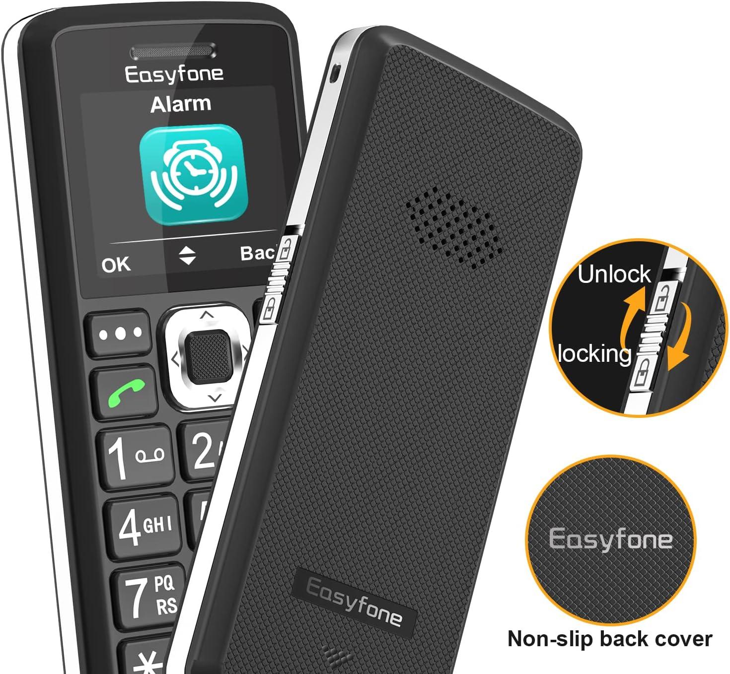  Easyfone T200 4G Unlocked Big Button Cell Phone for Seniors,  Easy-to-Use Clear Sound Big Battery Senior Cell Phone with SOS Button and a  Convenient Charging Dock : Cell Phones & Accessories