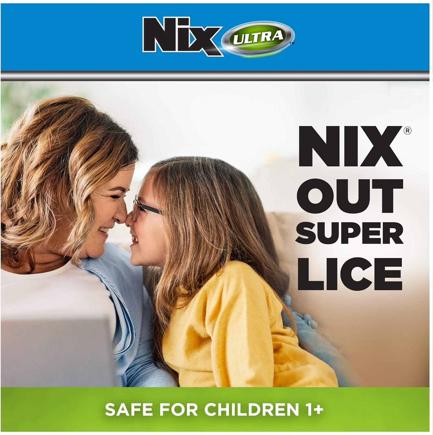 Nix Ultra Lice Removal Kit Lice Treatment Hair Solution & Lice Removal Comb  - 3.4 fl oz