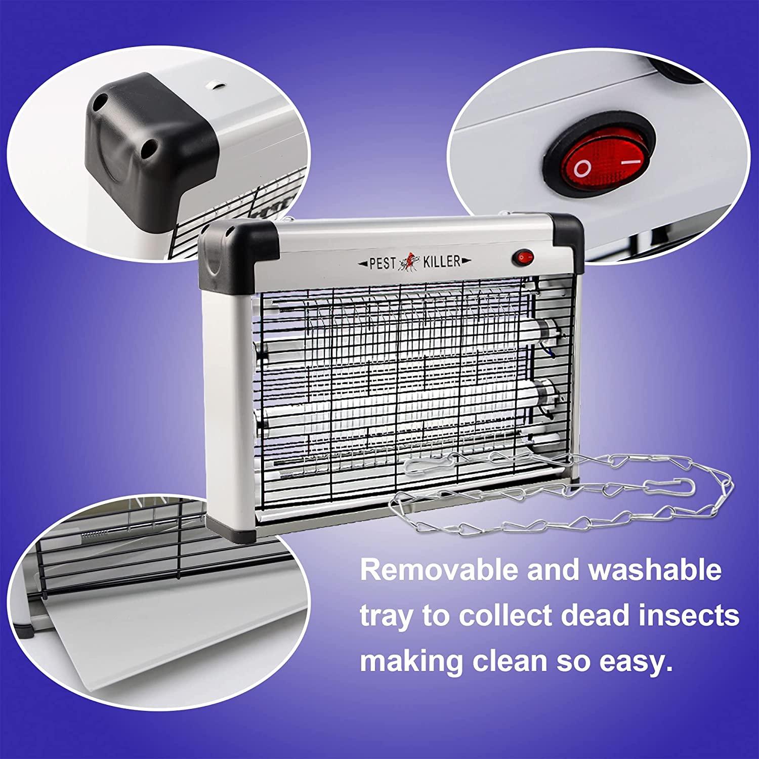 Phosooy Electric Bug Zapper, Indoor Mosquito Killer with 20W Lamps