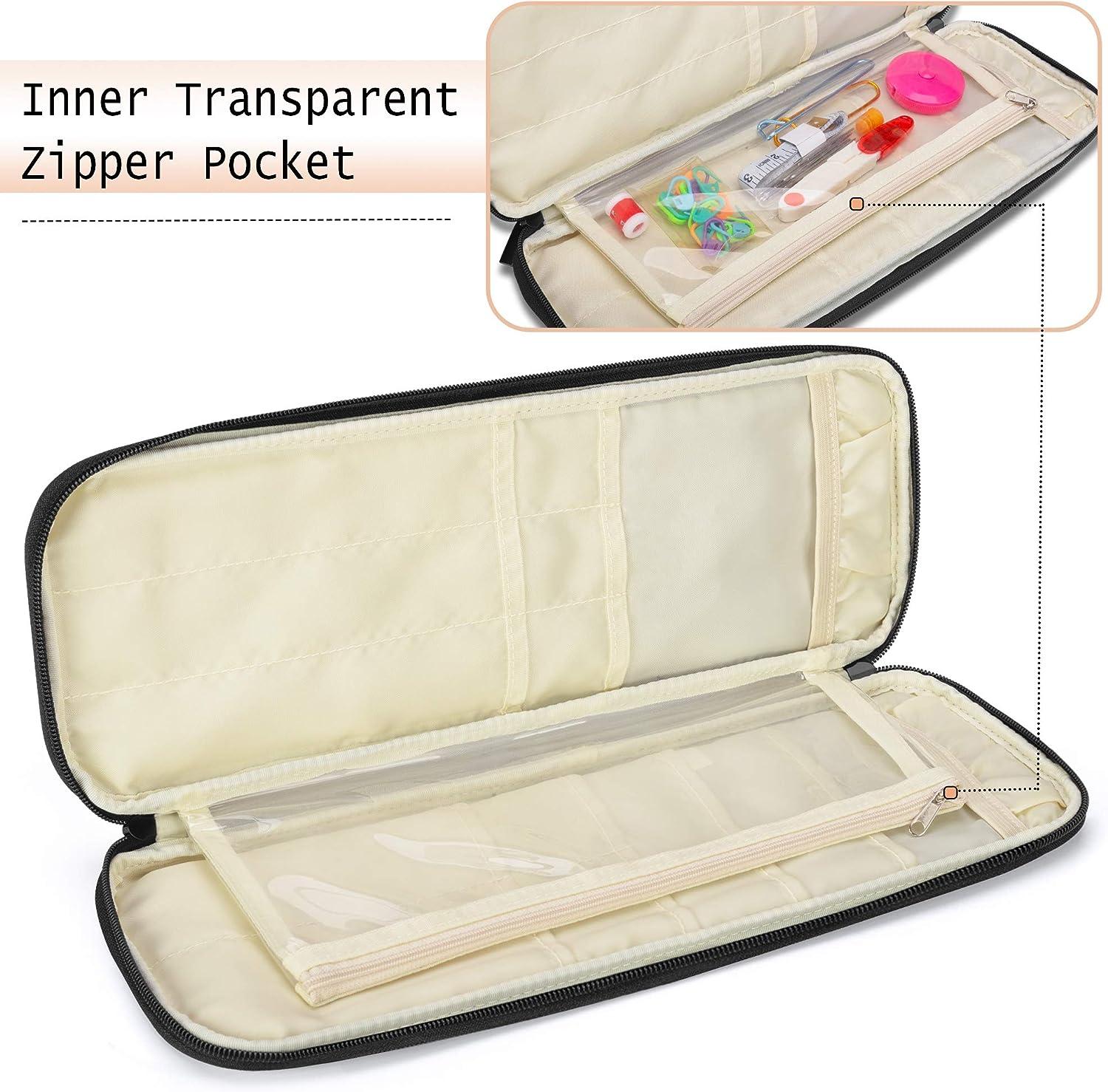 Travel Knitting Needle Case Pouch Organizer for Everywhere Knitting