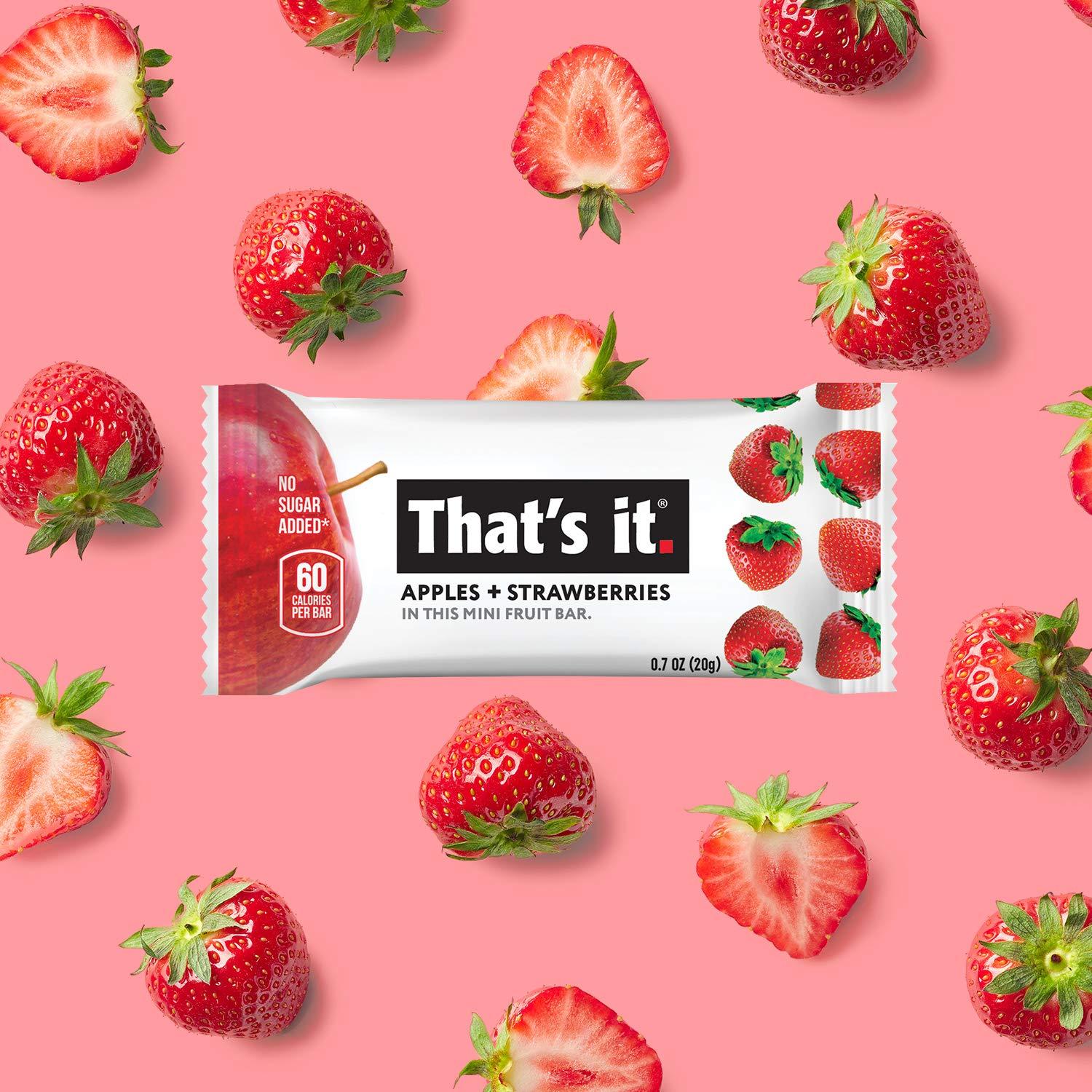 That's it. Mini Fruit Bars (Variety 24 PACK) No Sugar Added, PlantBased, Vegan & Gluten Free