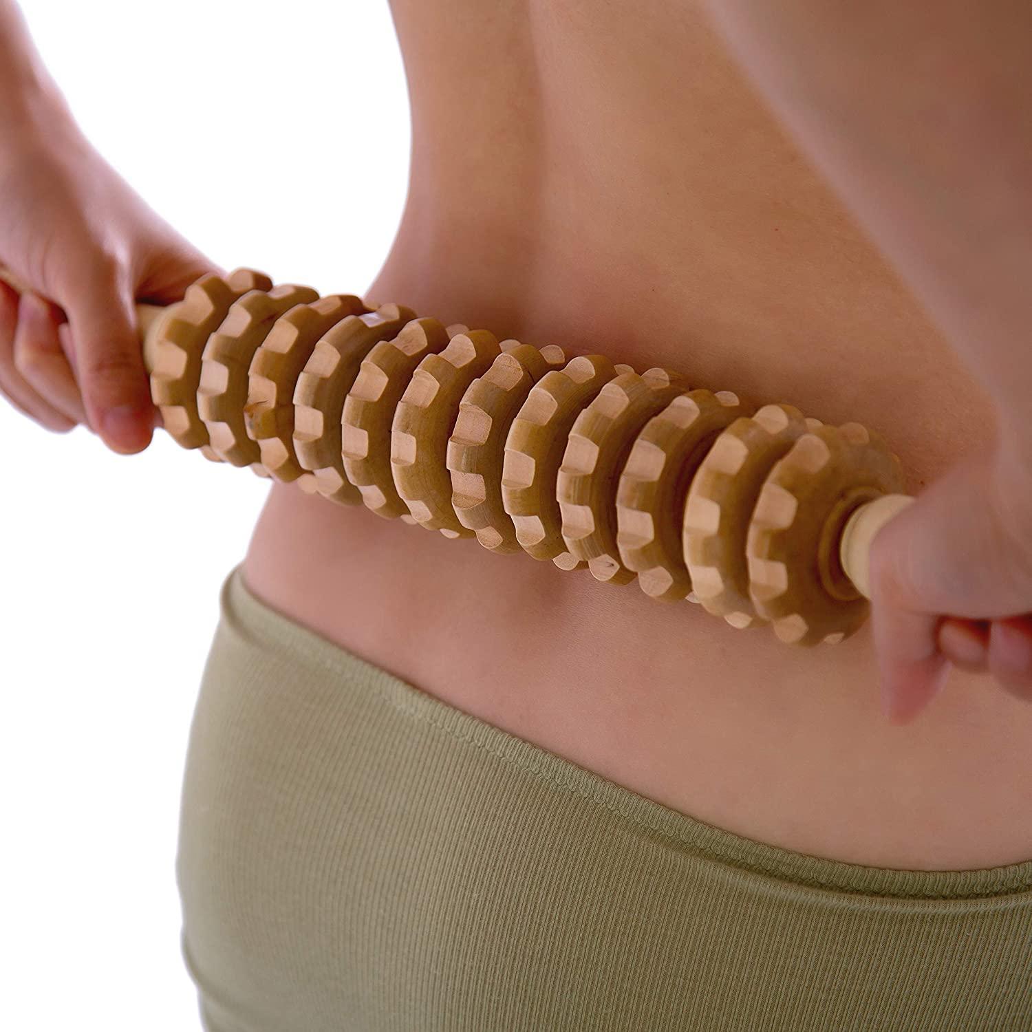 Mikako Wood Therapy Roller Lymphatic Drainage & Cellulite Massager