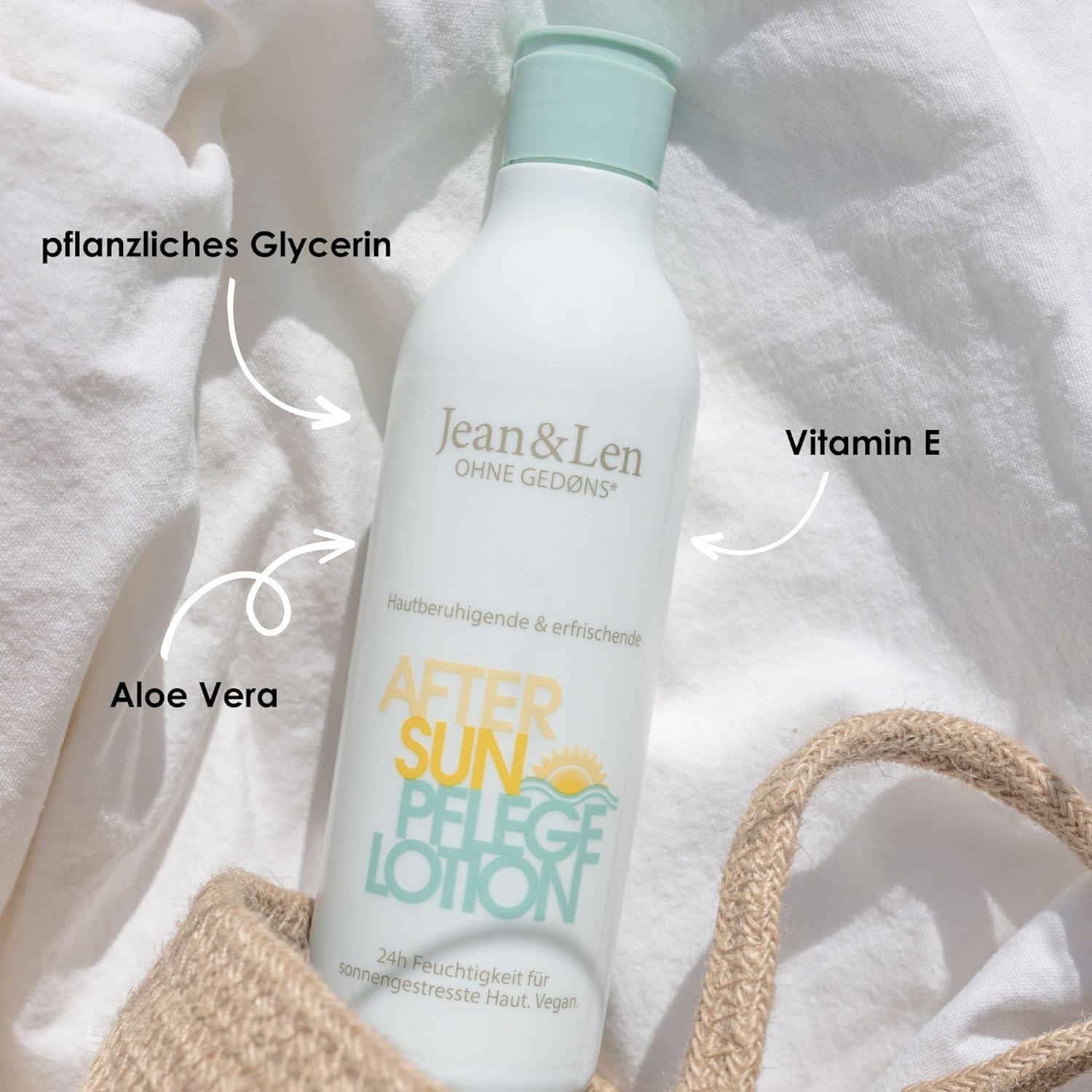Jean & Len After Sun Care Lotion | Aloe Vera & Vitamin E | Skin-Calming  Vegan Paraben-Free 250 ml for Sun-Stressed Skin | Buy Now with Express  International Delivery | GoSupps.com