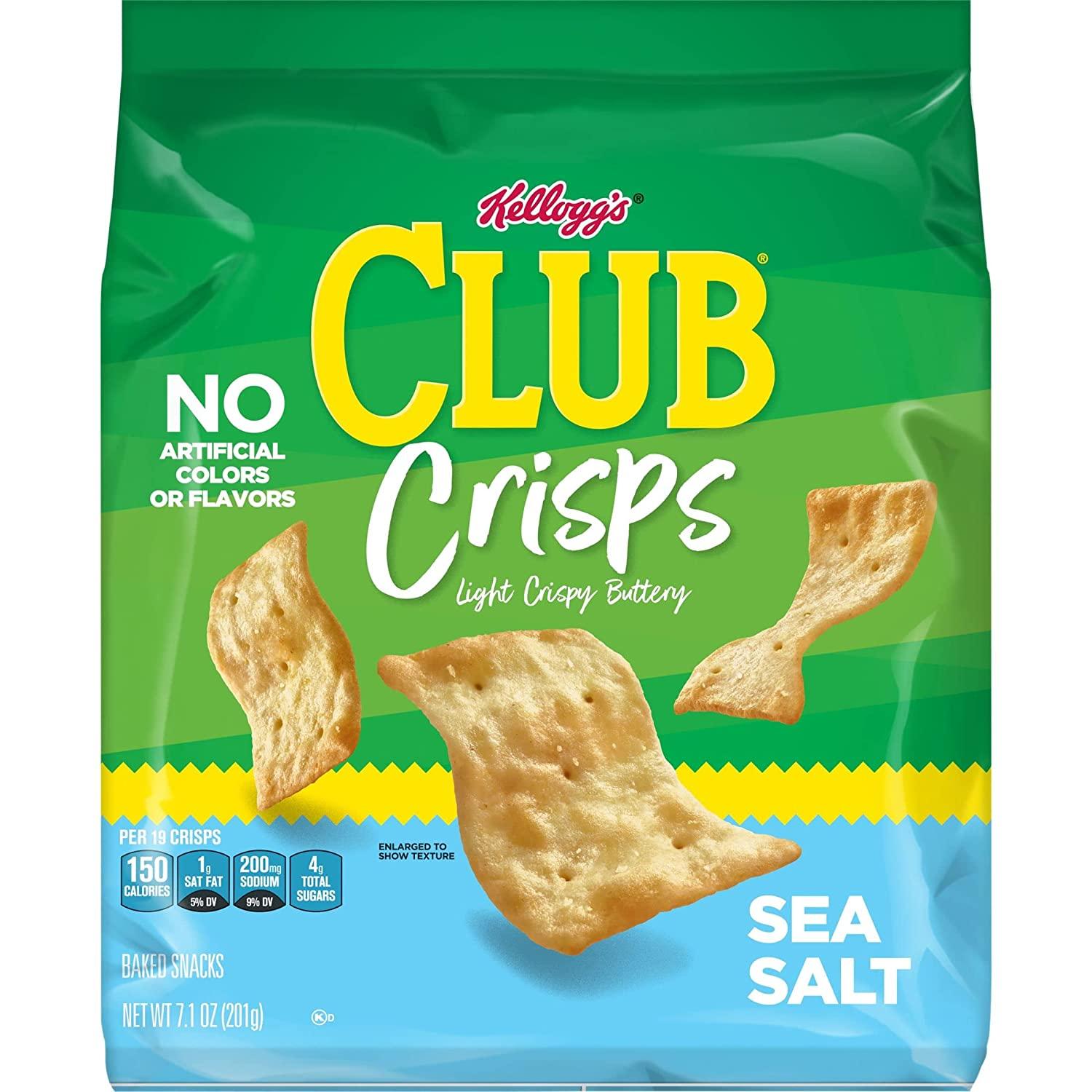 Kelloggs Club Cracker Crisps, Baked Snack Crackers, Party Snacks, Sea