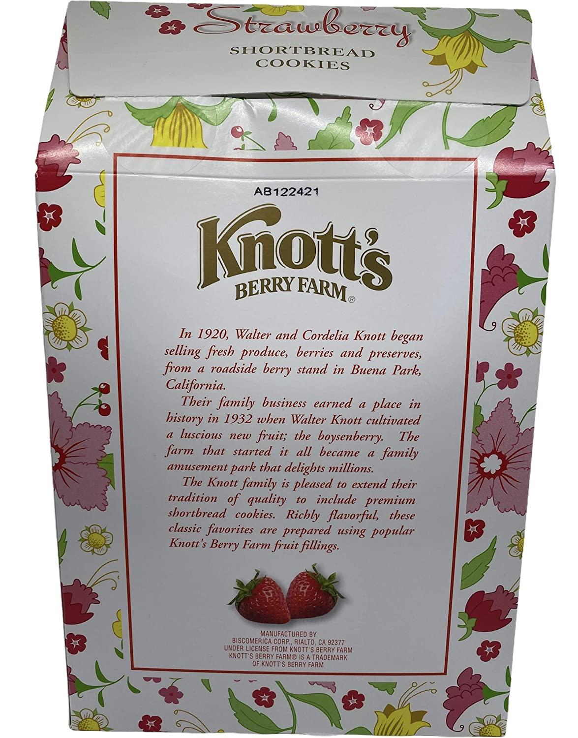 Knott's Berry Farm Shortbread Cookies (Strawberry, 20Ounce Box)
