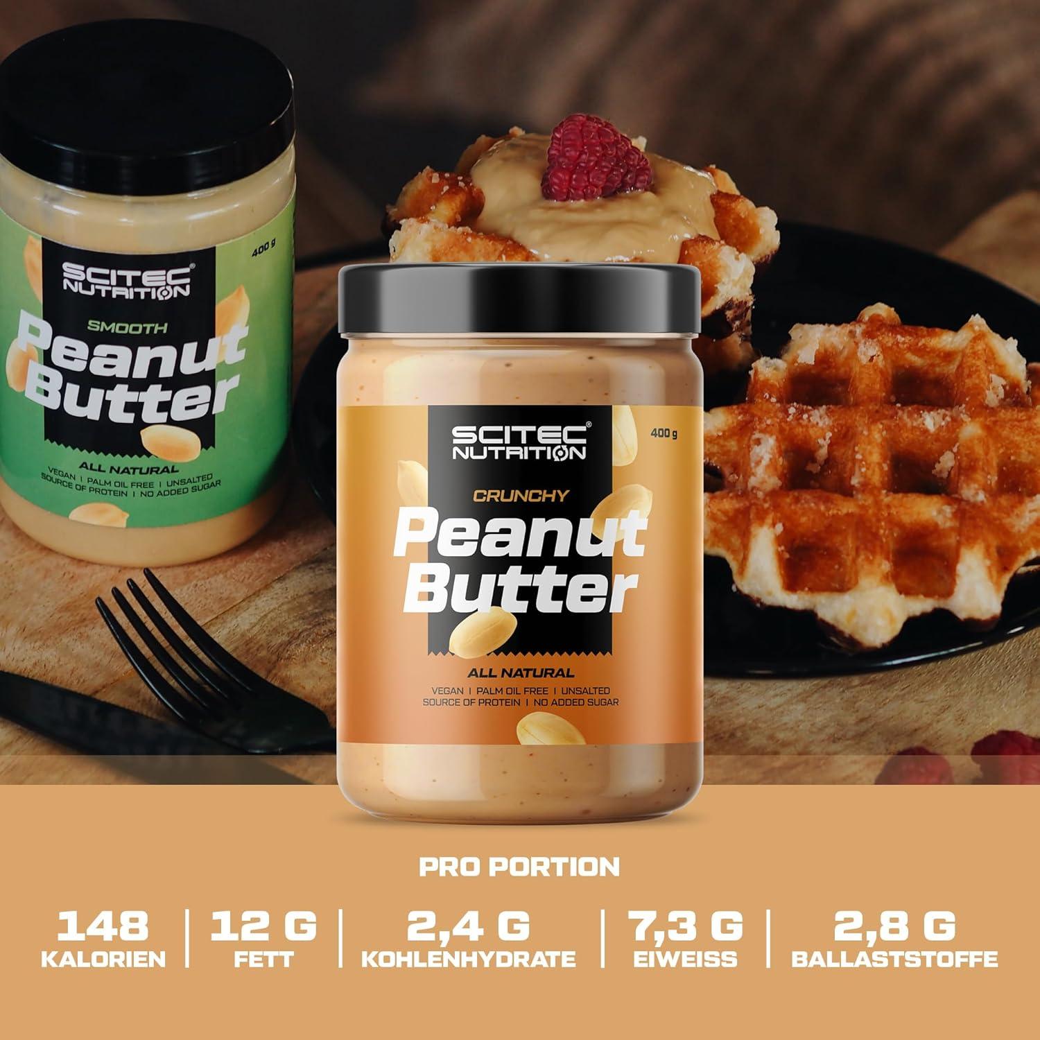 Scitec Nutrition Peanut Butter - Palm Oil Free Vegan Low Salt Protein ...