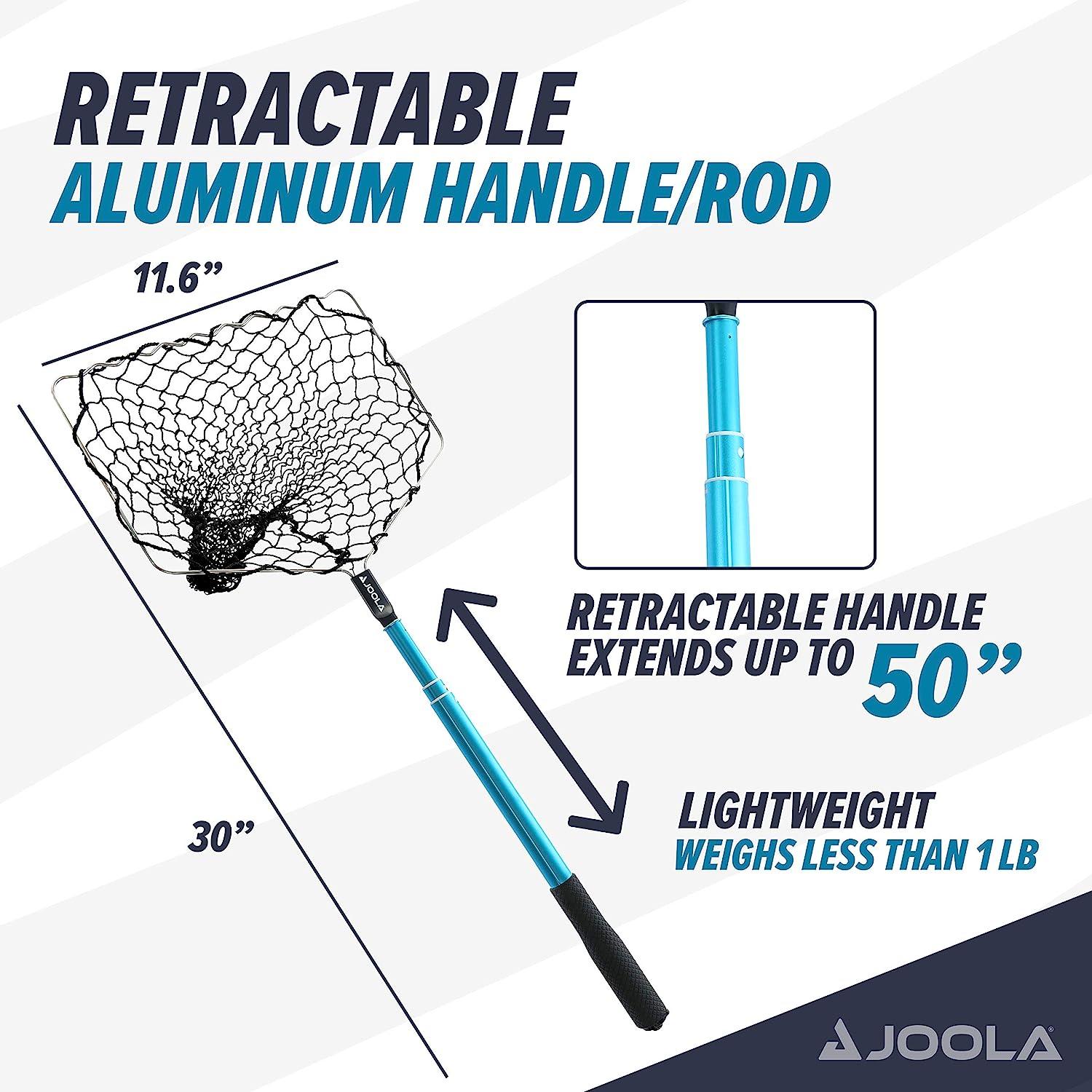 JOOLA Telescoping Table Tennis Ball Pickup Net Holds 100 Ping Pong