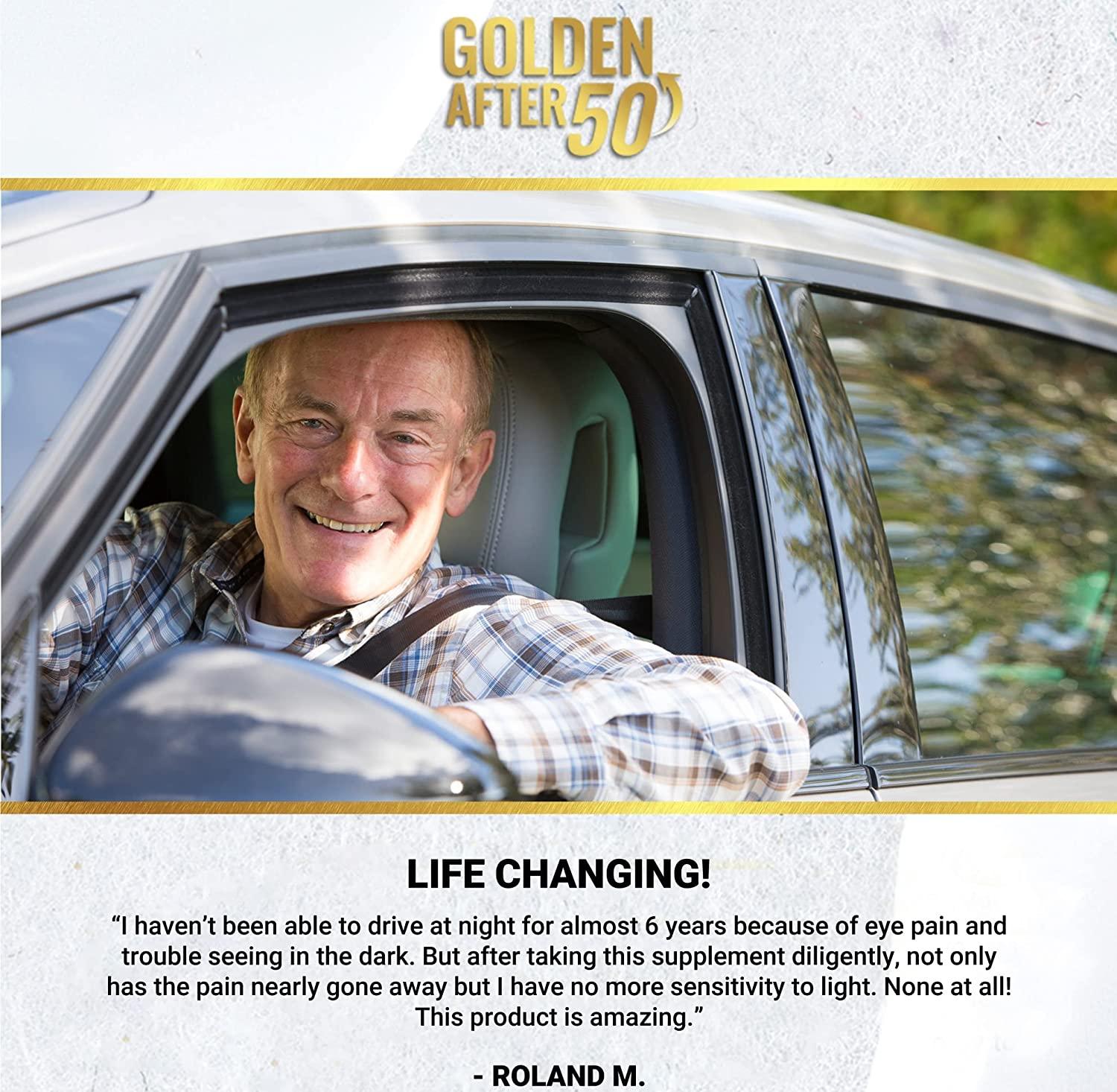 Golden After 50 VpMax9 Vision Support Supplement 60 Gelatin Capsules