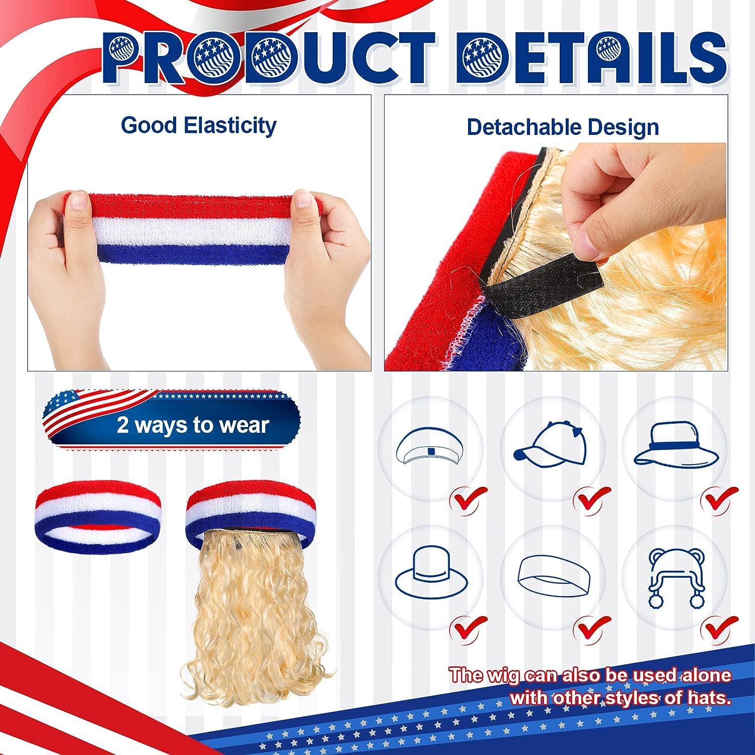 96 PCS American Flag Tattoos, 4th Of July Temporary Tattoos, Red White And Blue